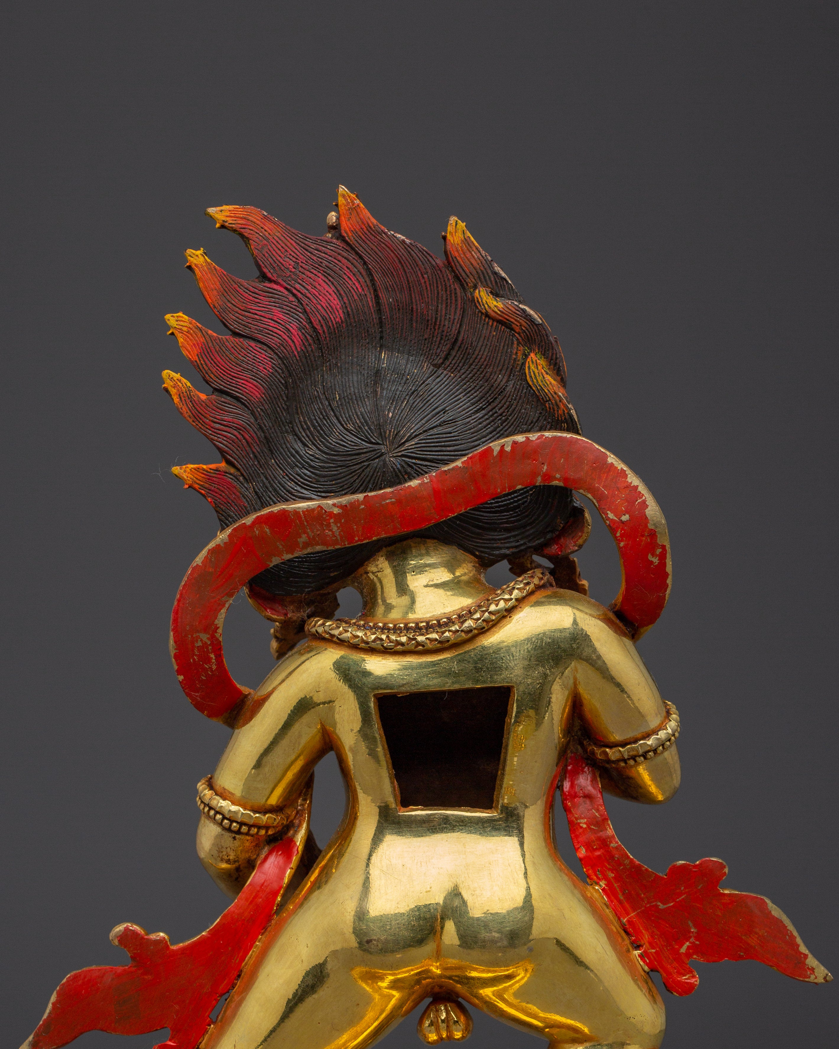 Wealth Guardian Black Dzambhala | Himalayan Handmade Artwork