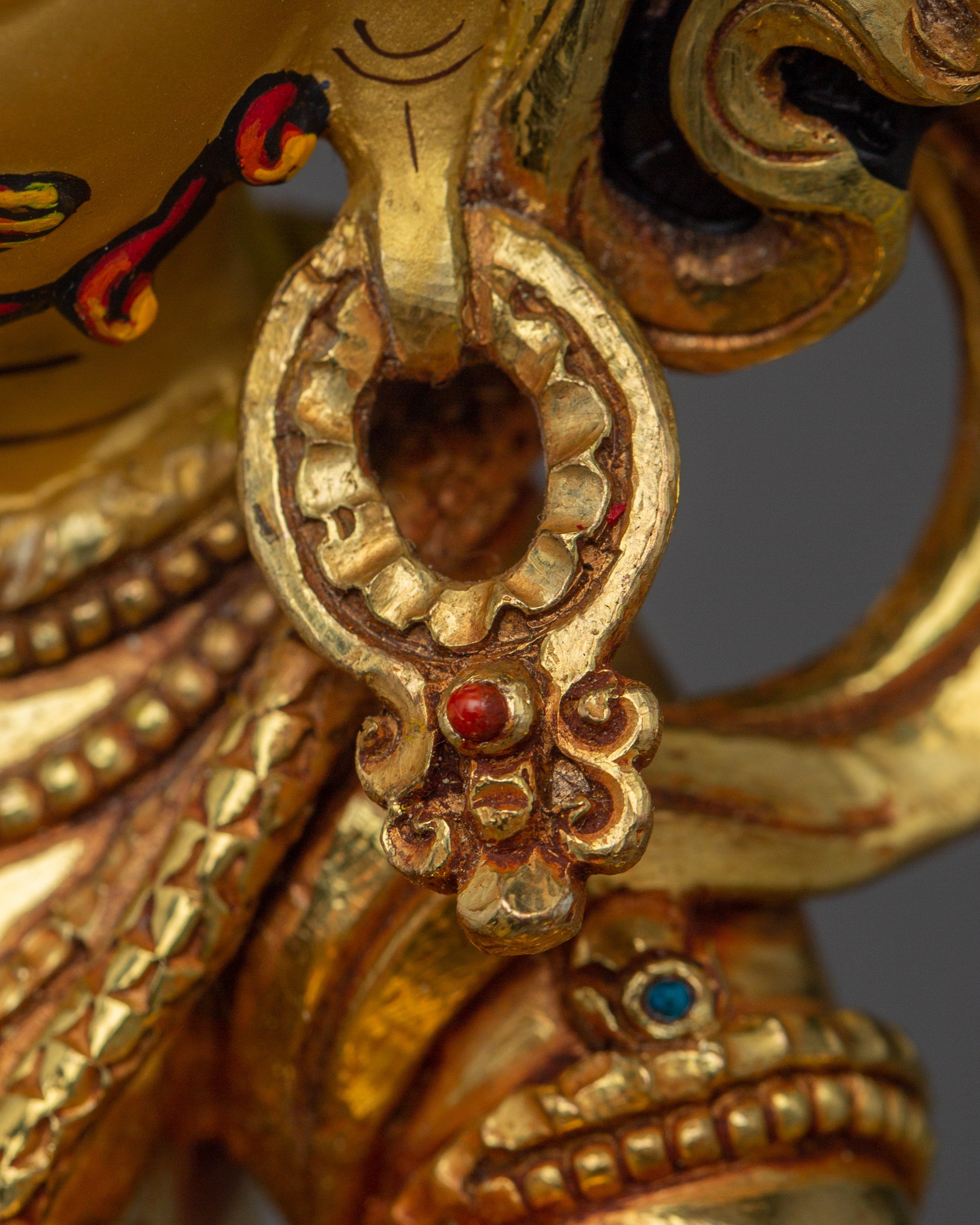 Vajrapani Flaming hlao Statue | Wrathful Bodhisattva Figurine