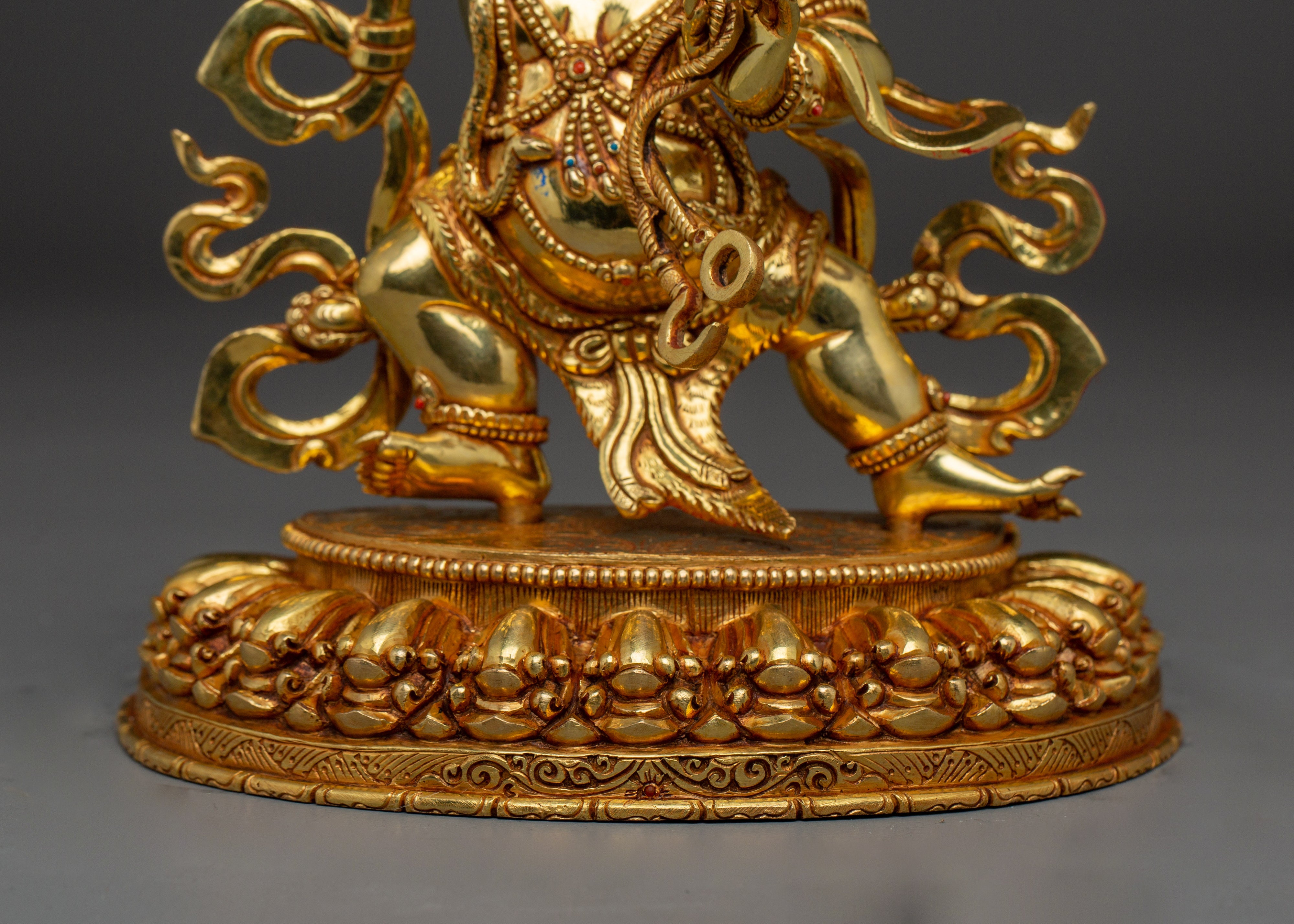 Vajrapani Flaming hlao Statue | Wrathful Bodhisattva Figurine