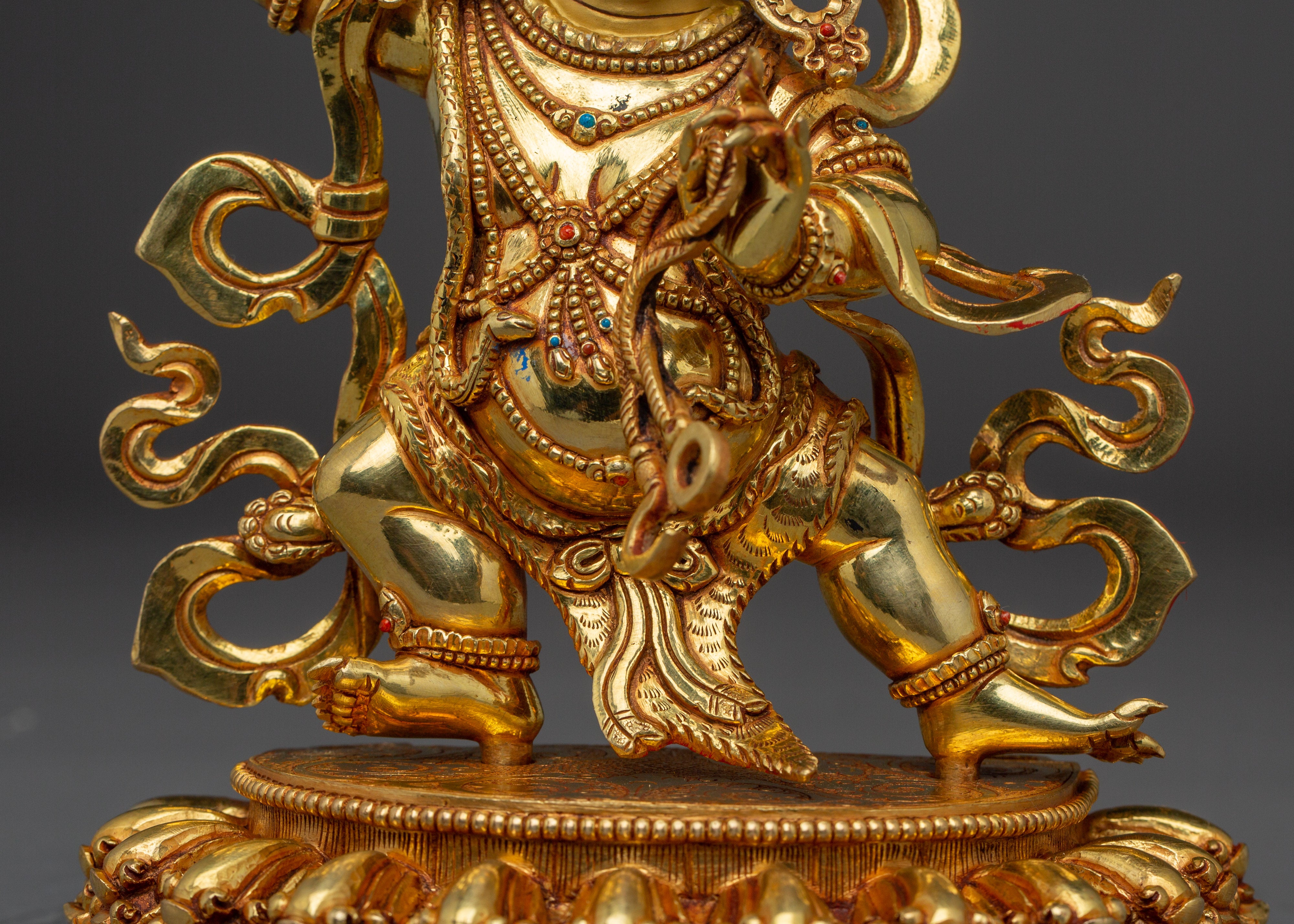 Vajrapani Flaming hlao Statue | Wrathful Bodhisattva Figurine