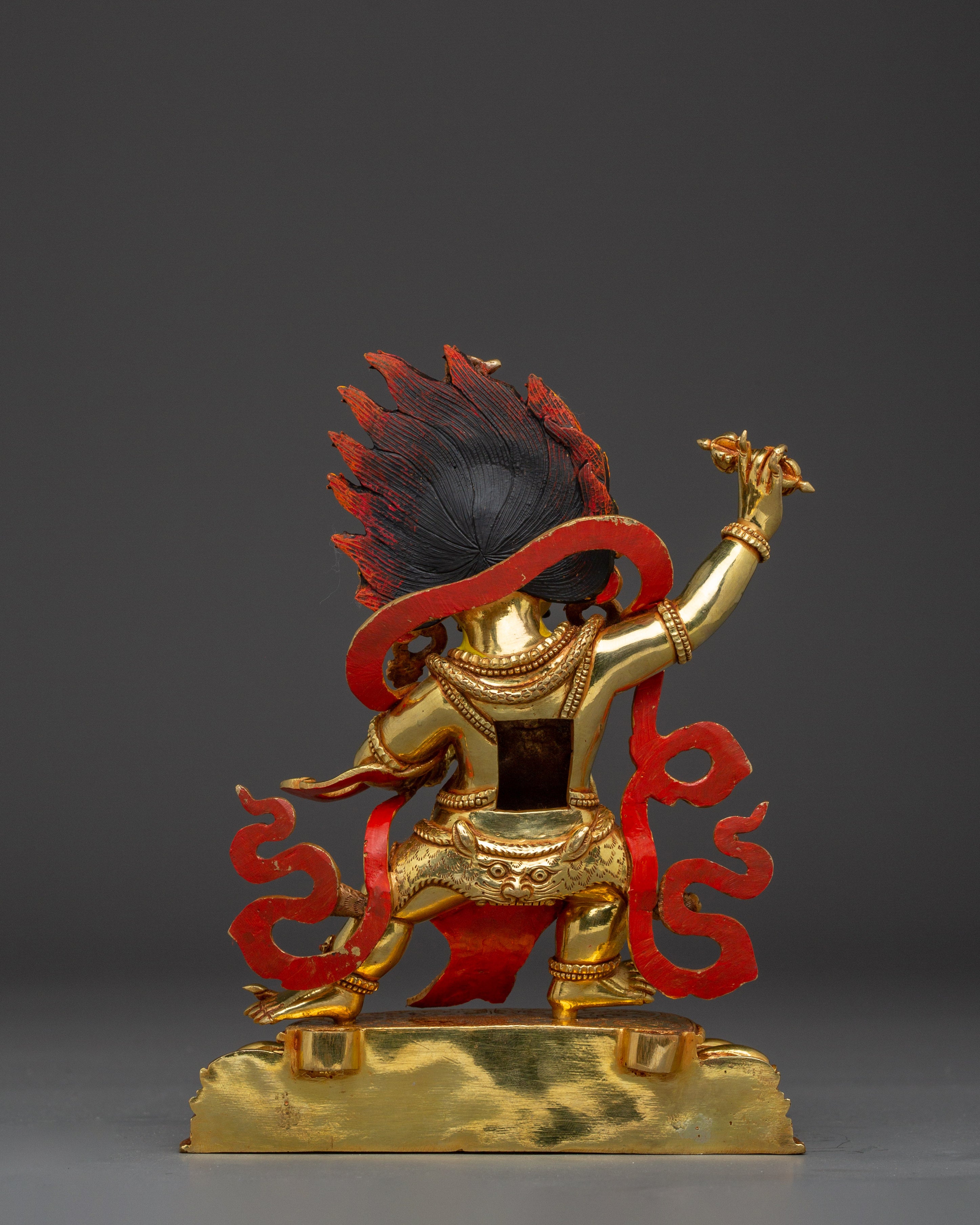 Vajrapani Flaming hlao Statue | Wrathful Bodhisattva Figurine