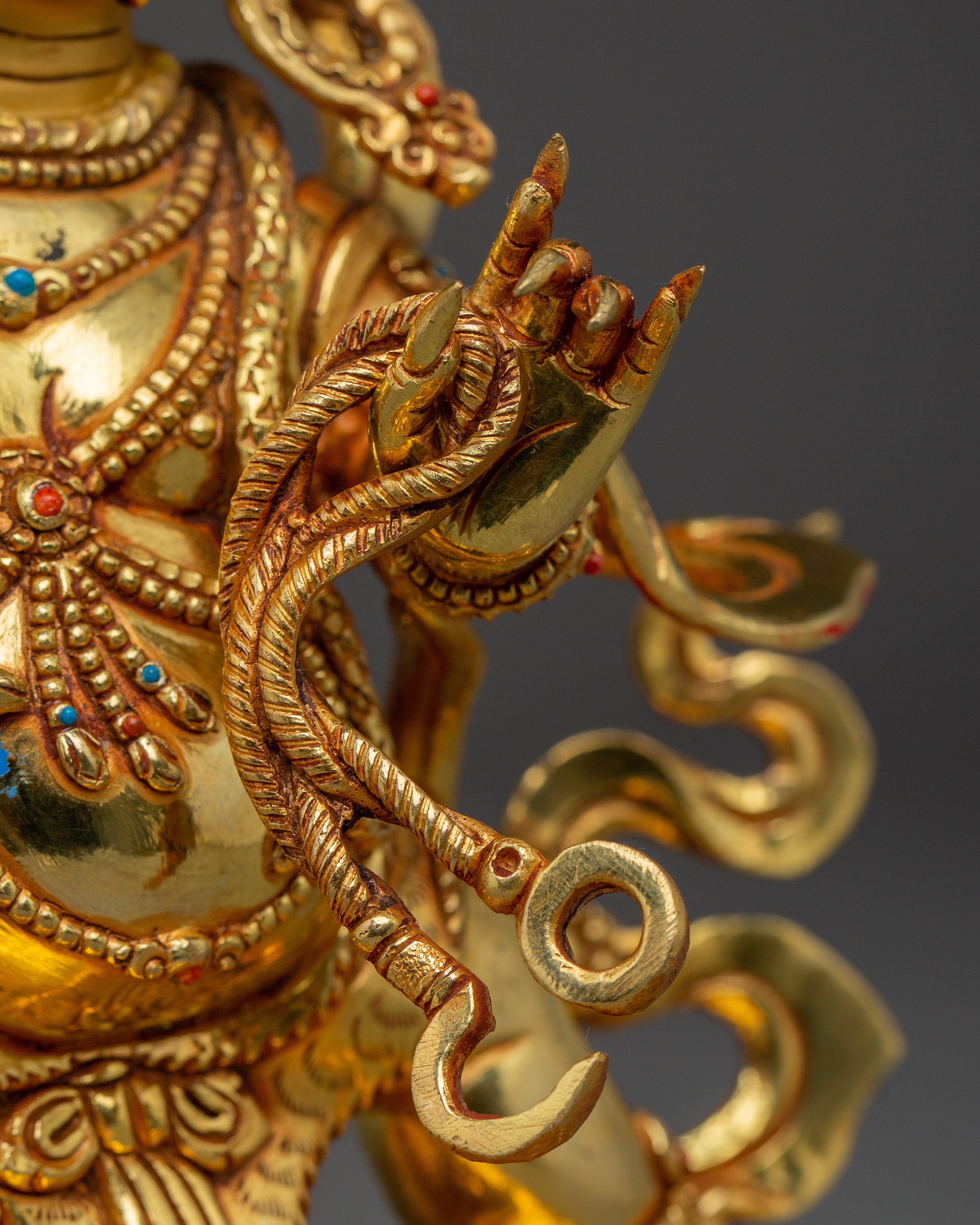 Vajrapani Flaming hlao Statue | Wrathful Bodhisattva Figurine