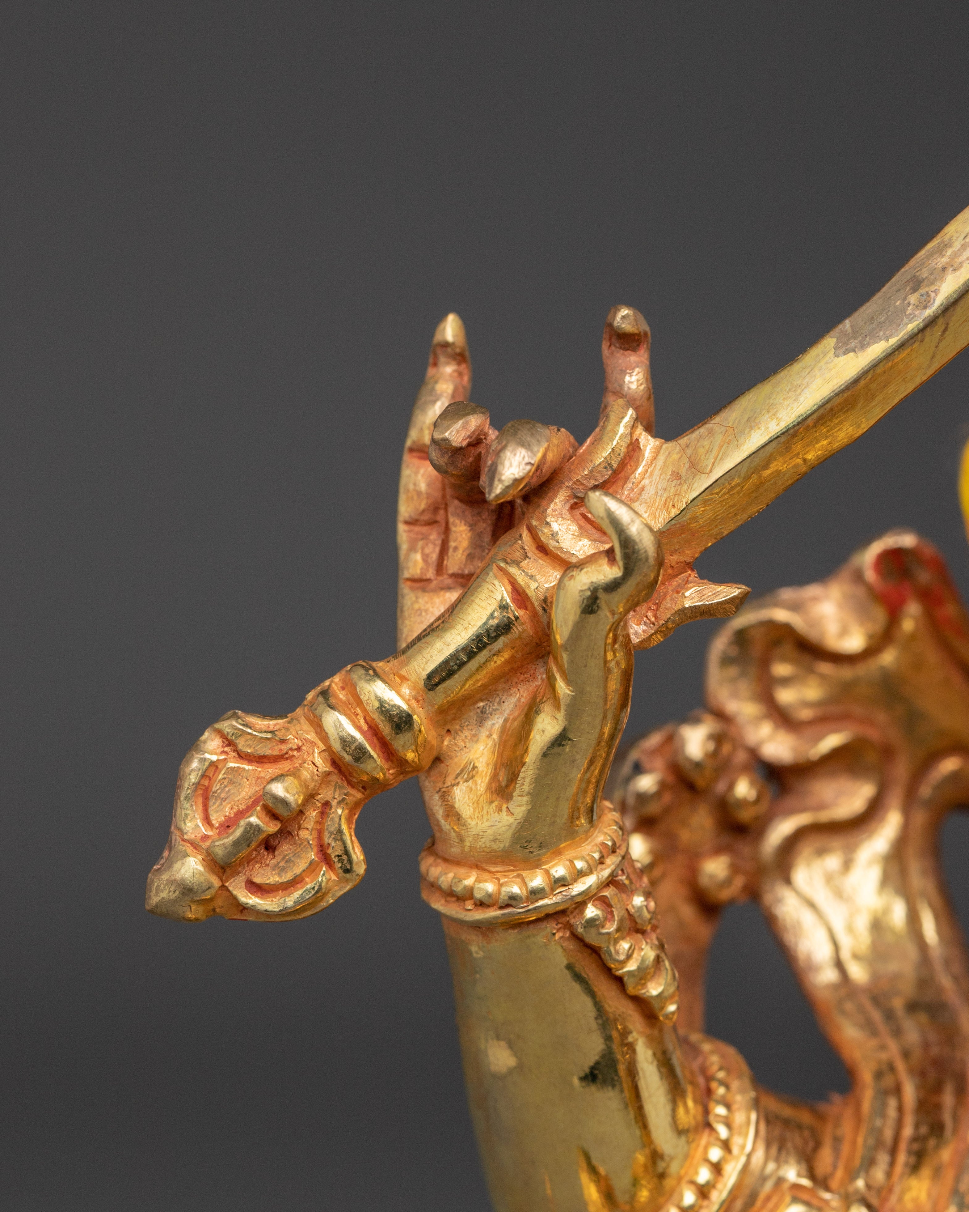 Statue of Four Armed Mahakala | Buddhist Protector