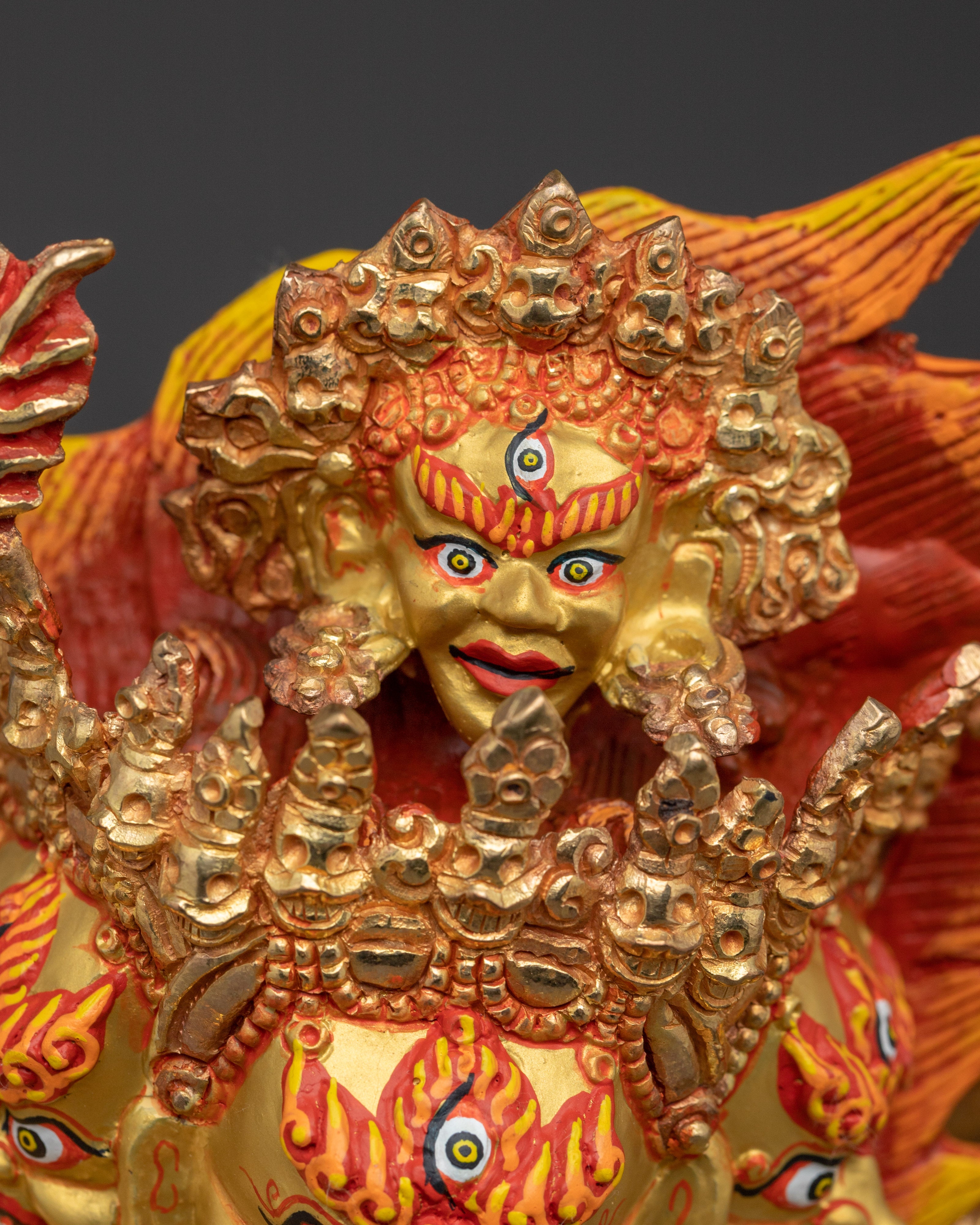 Statue of Four Armed Mahakala | Buddhist Protector