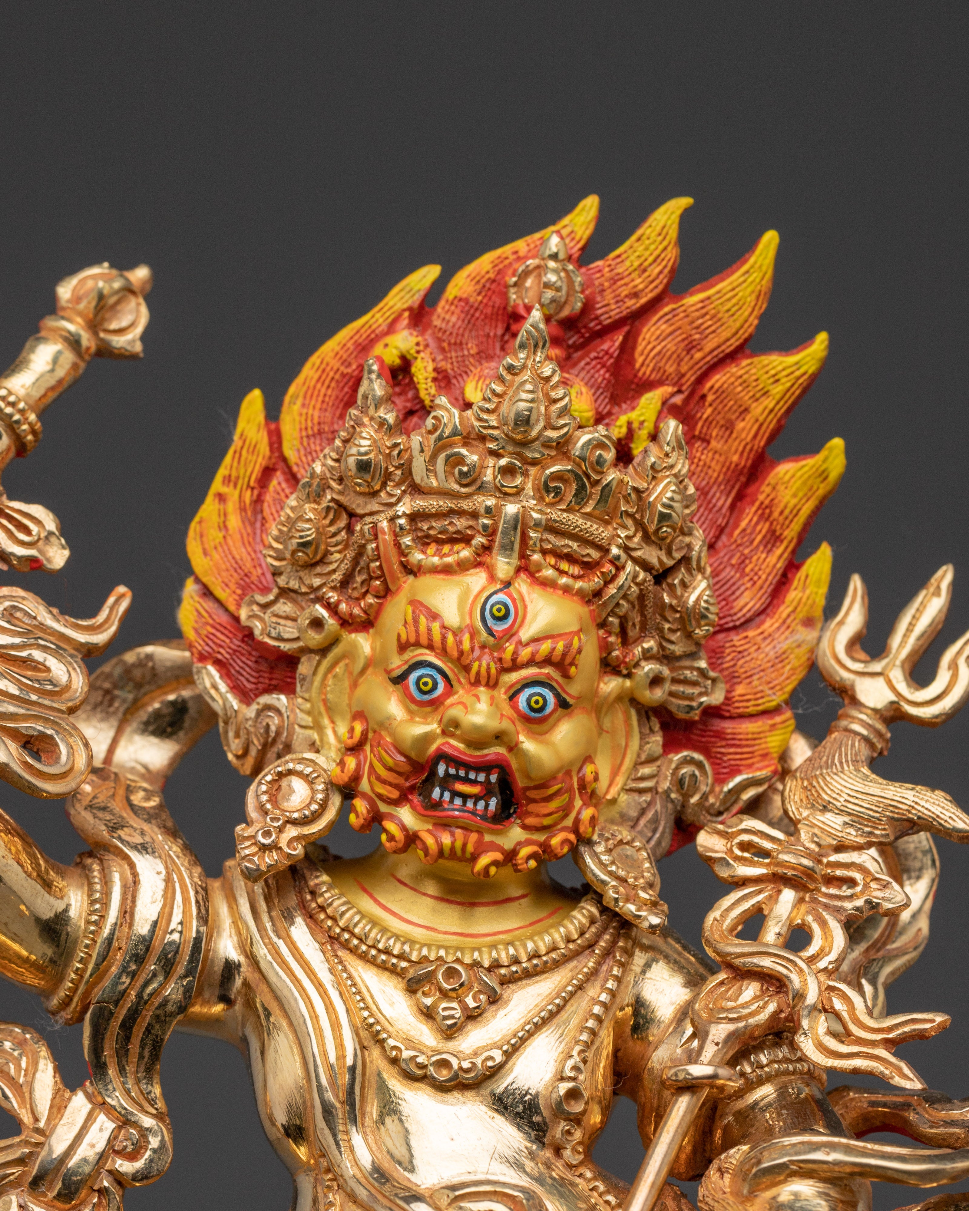 Wealth Deity White Dzambhala Statue | Prosperity Deity