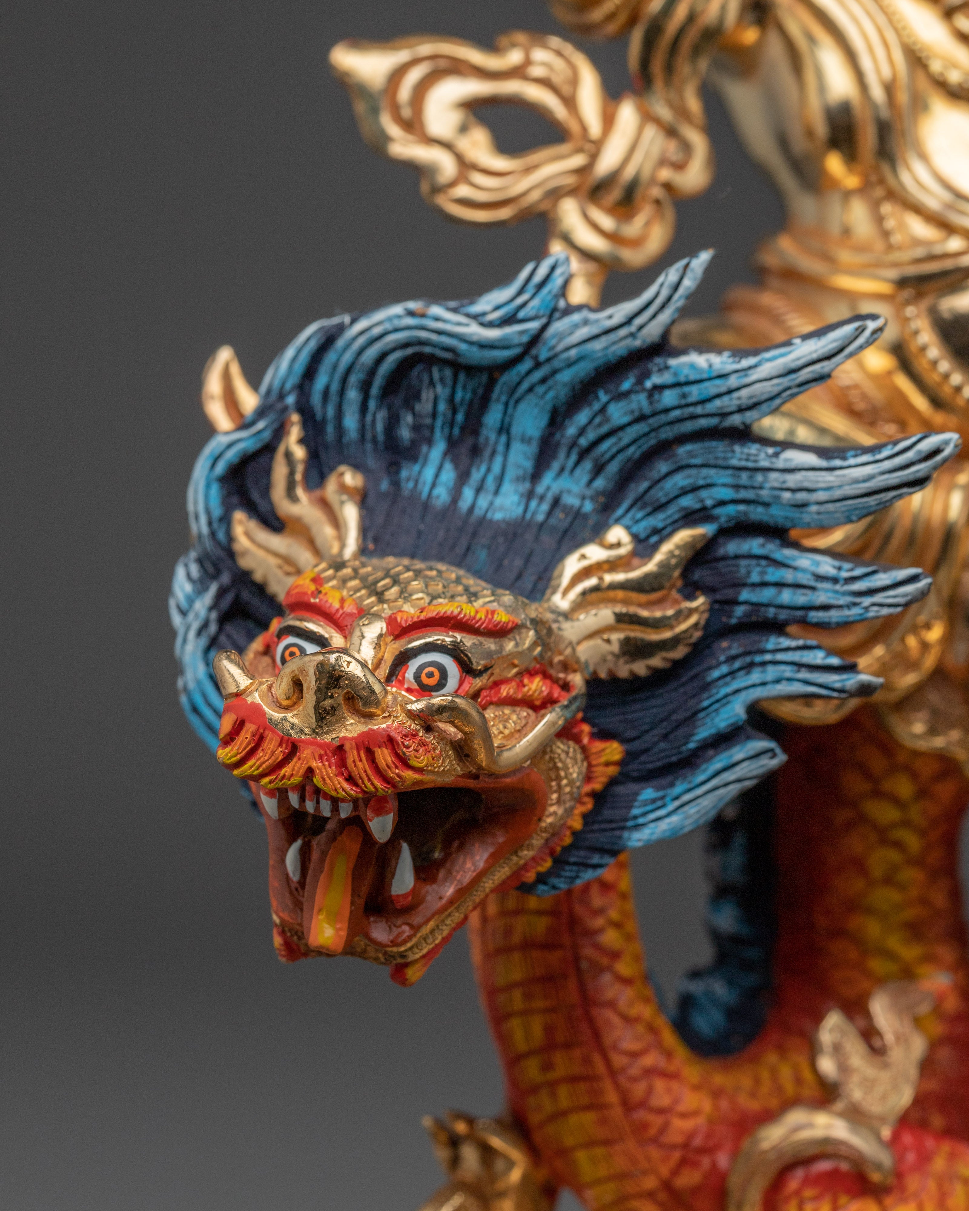 Wealth Deity White Dzambhala Statue | Prosperity Deity