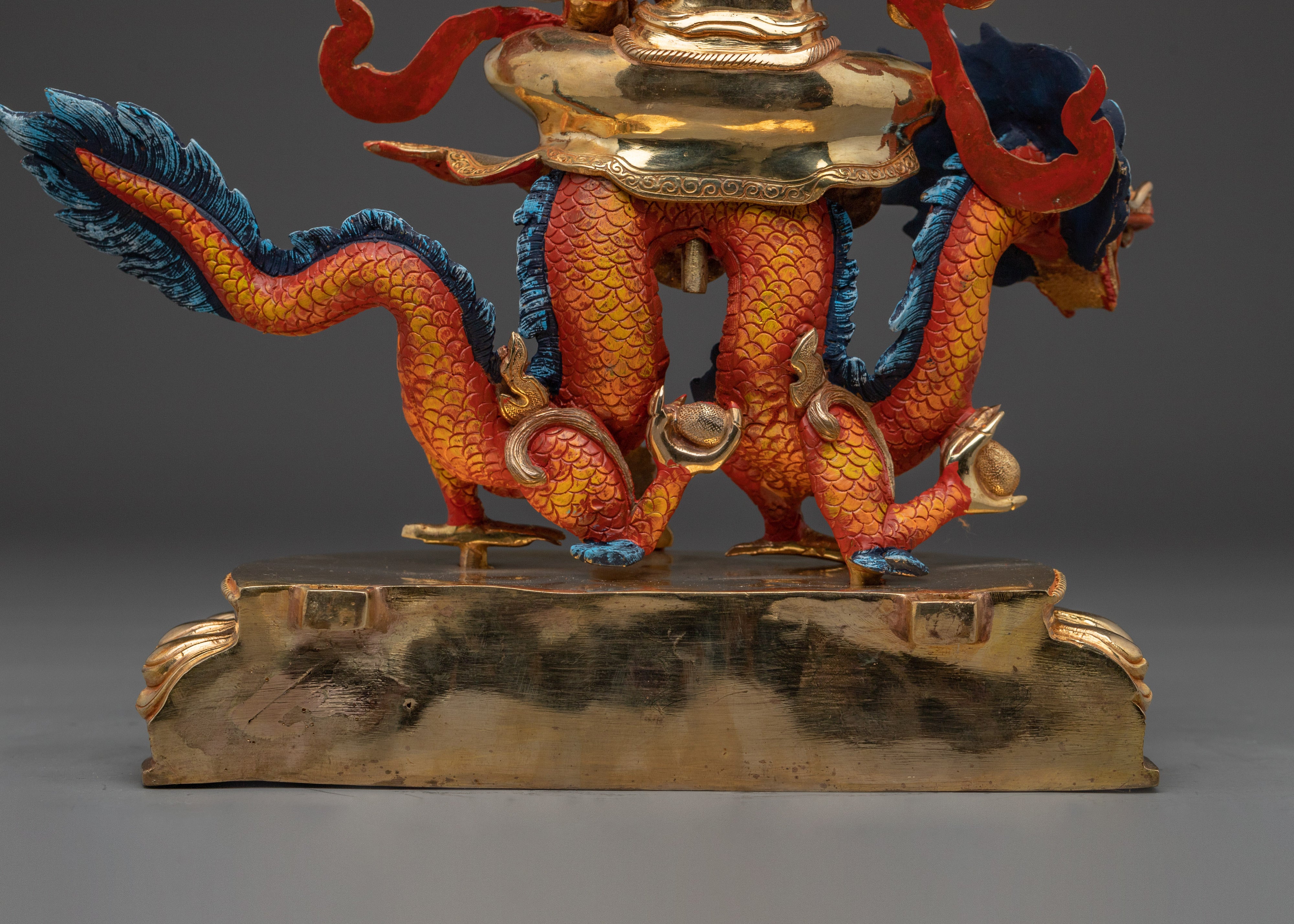 Wealth Deity White Dzambhala Statue | Prosperity Deity