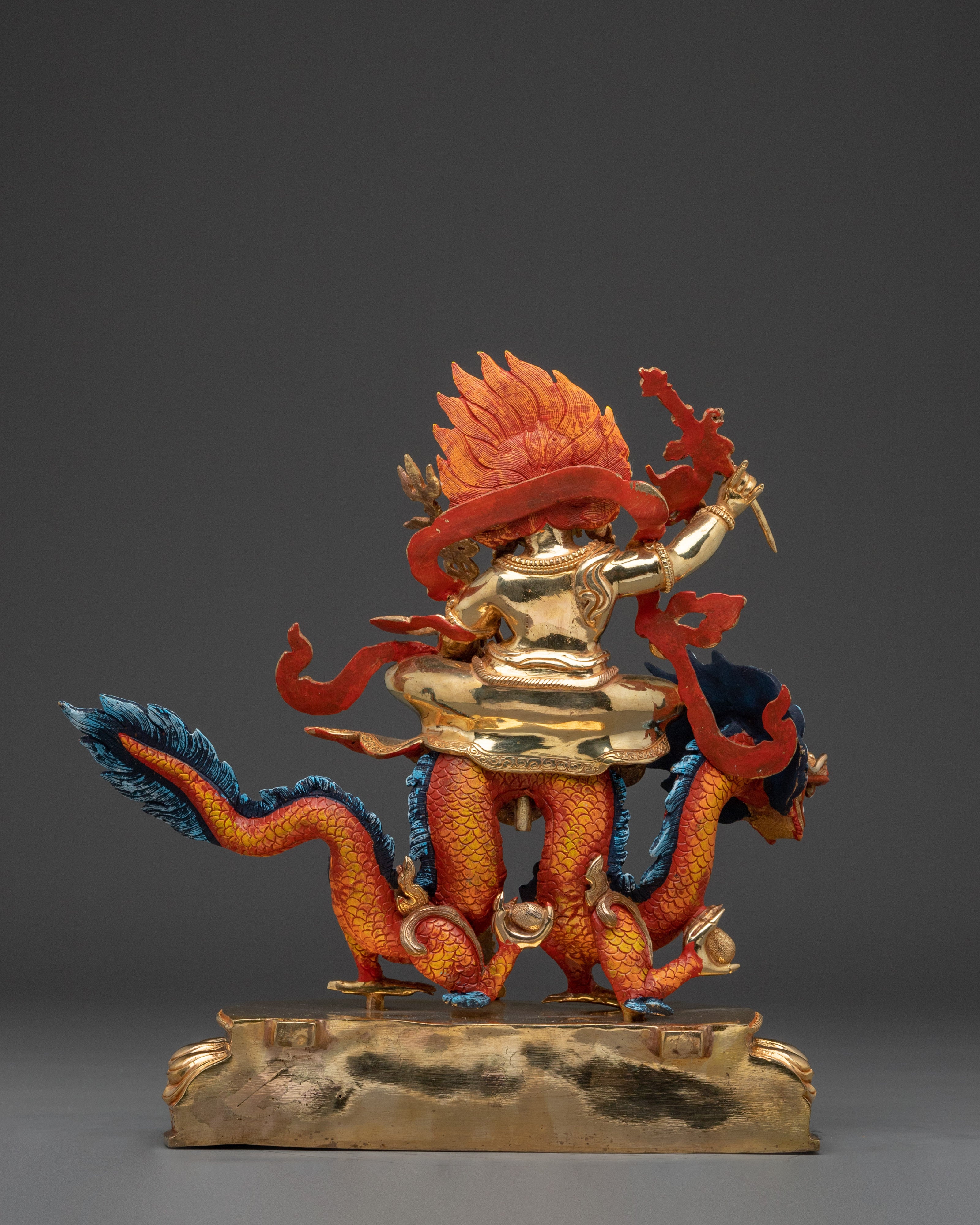 Wealth Deity White Dzambhala Statue | Prosperity Deity