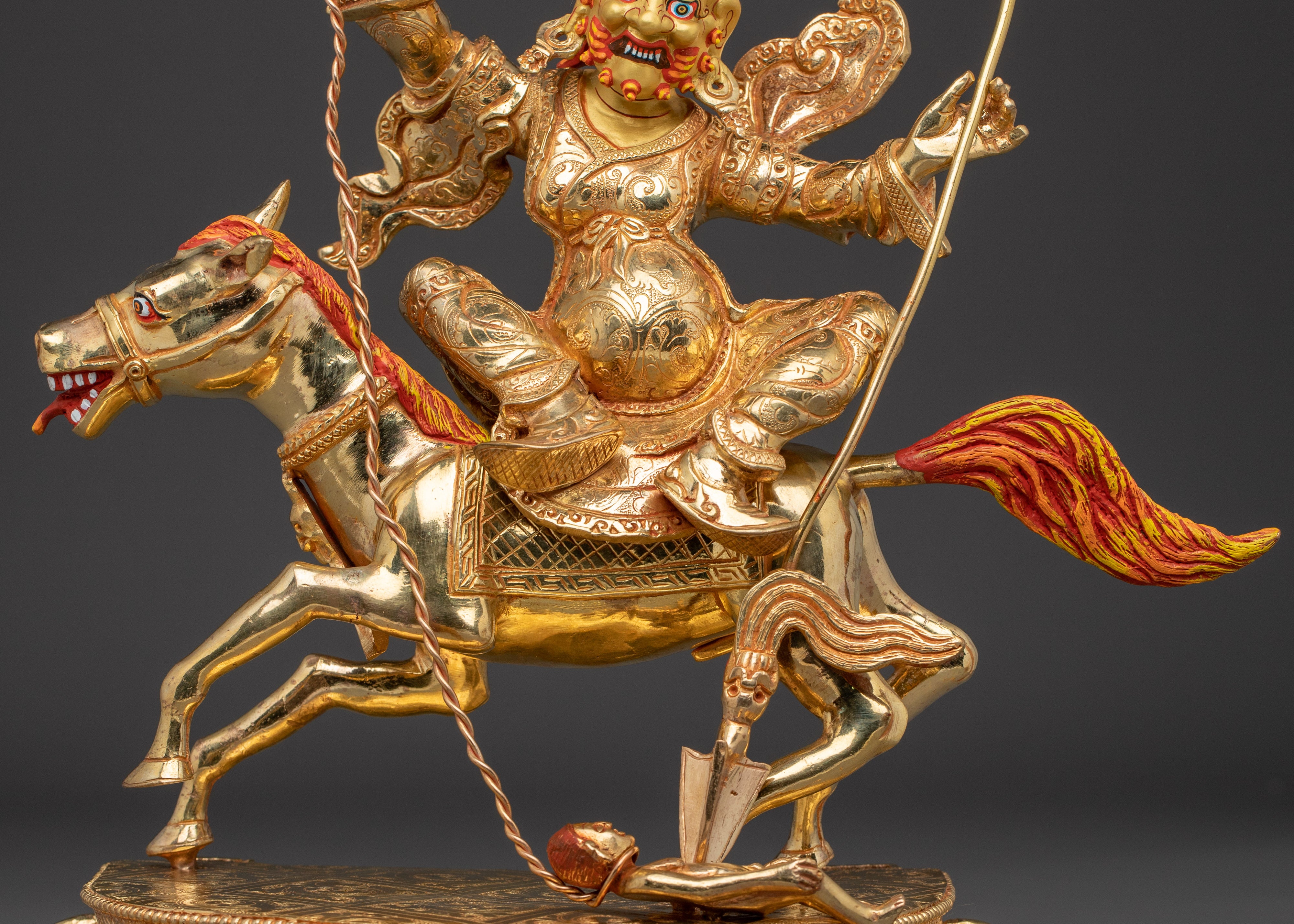 Tibetan Handmade Chimar Mahakala Statue | Tibetan Protector