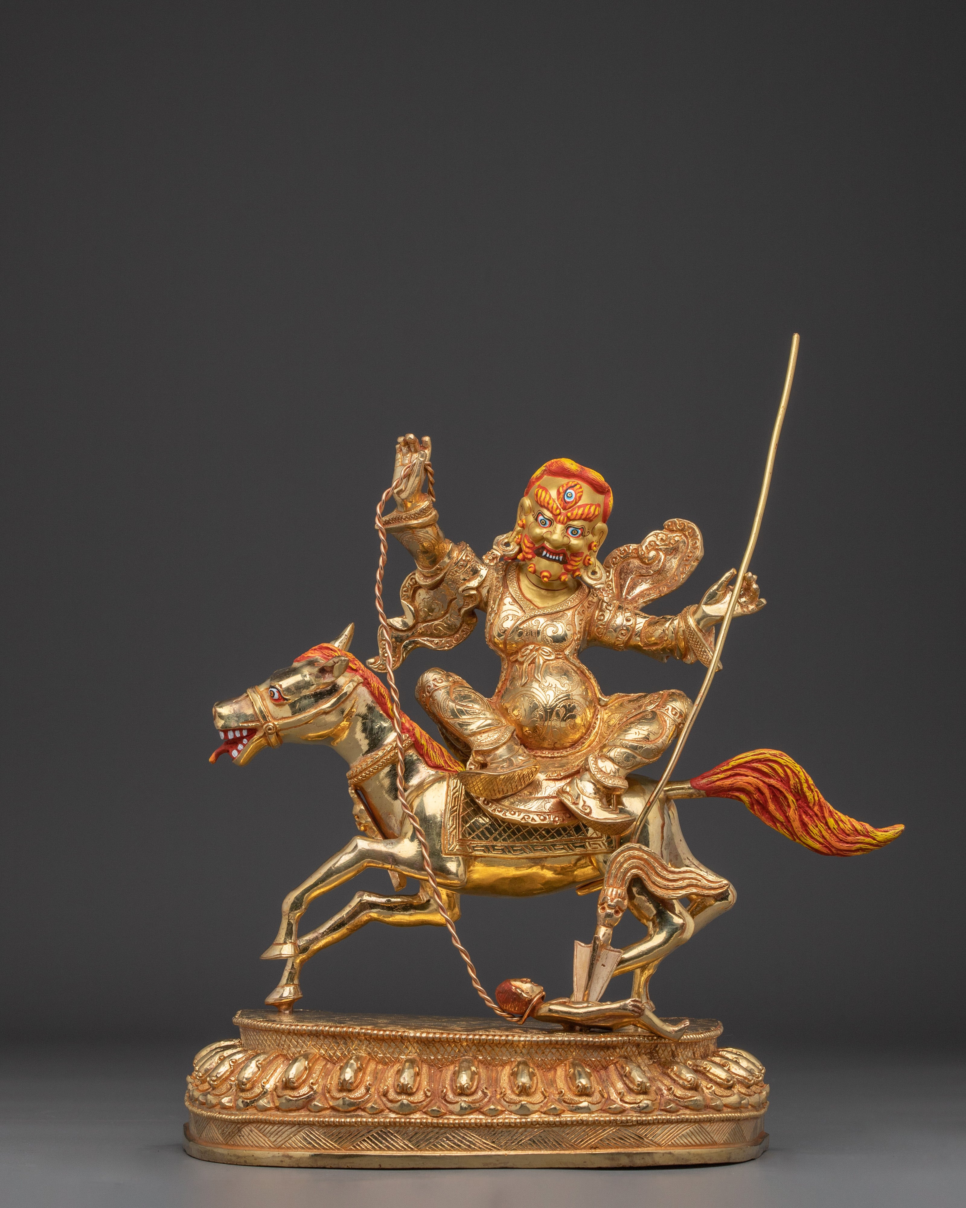 Tibetan Handmade Chimar Mahakala Statue | Tibetan Protector