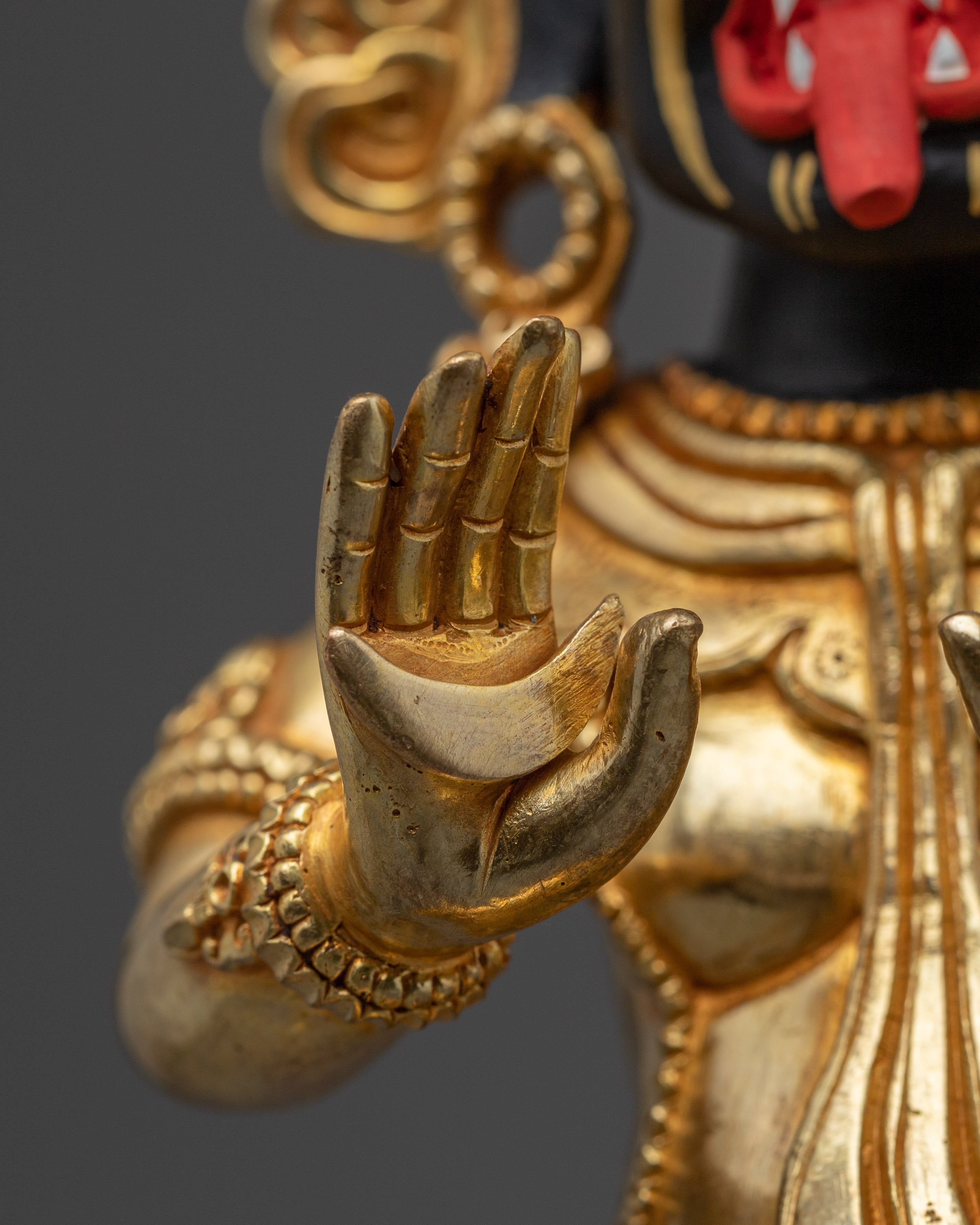 Divine Guardian Zhajilamu Statue | Tibetan Wrathful Deity