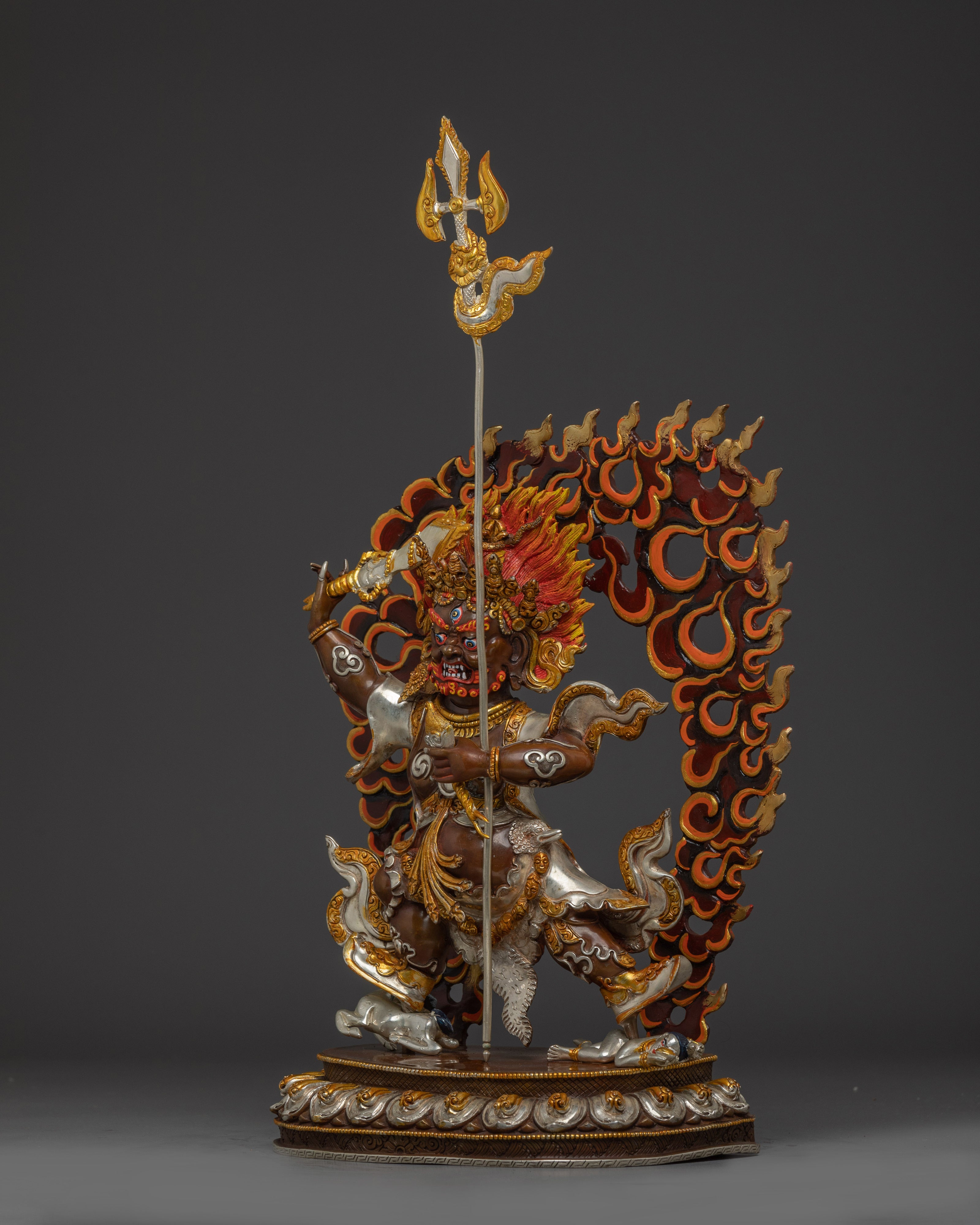 Dharma Guardian Mahakala Bernagchen Statue | Wrathful Protector