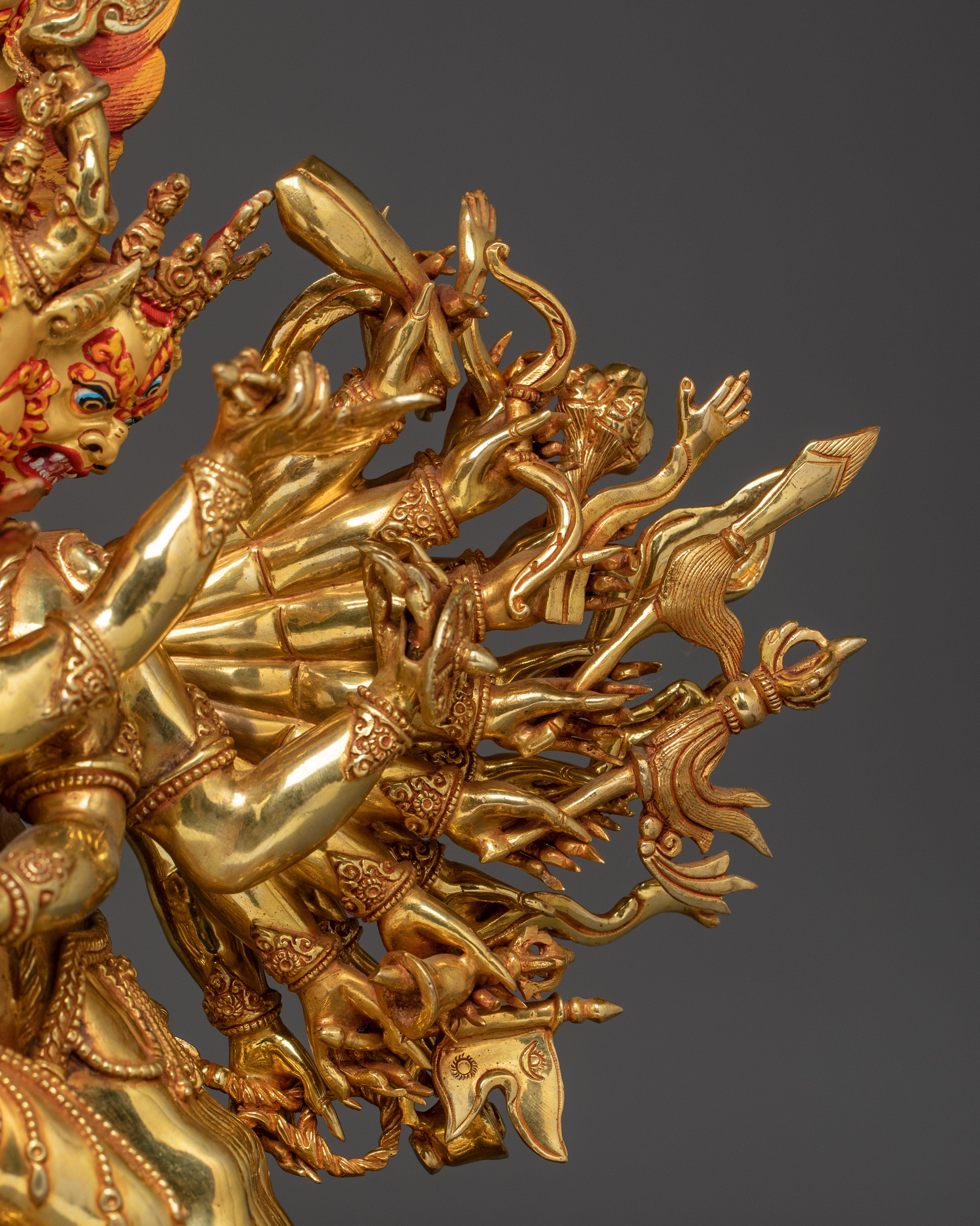 Vajrayana Ritual Artwork of Yamantaka | Tibetan Wrathful Dharma Protector