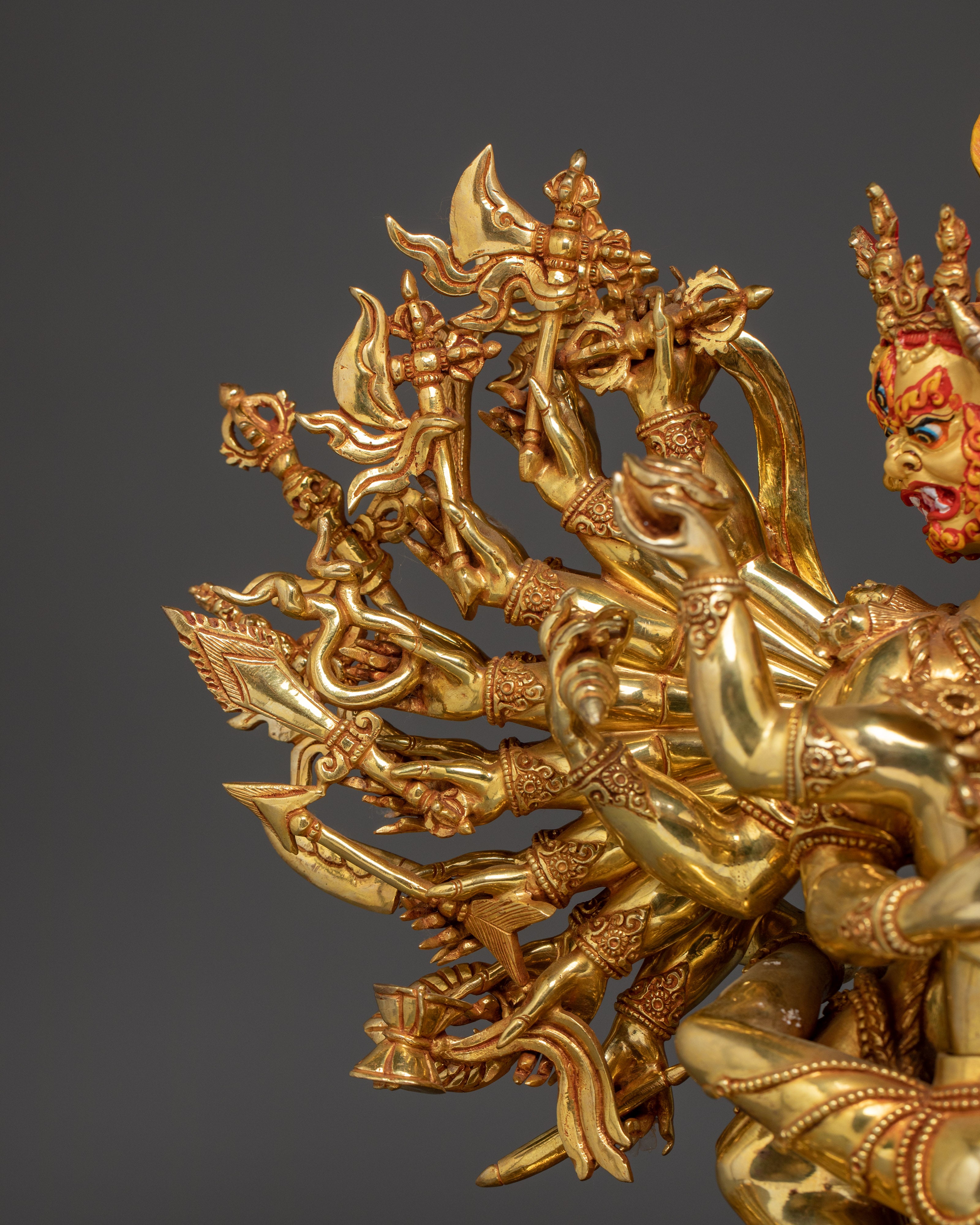 Vajrayana Ritual Artwork of Yamantaka | Tibetan Wrathful Dharma Protector