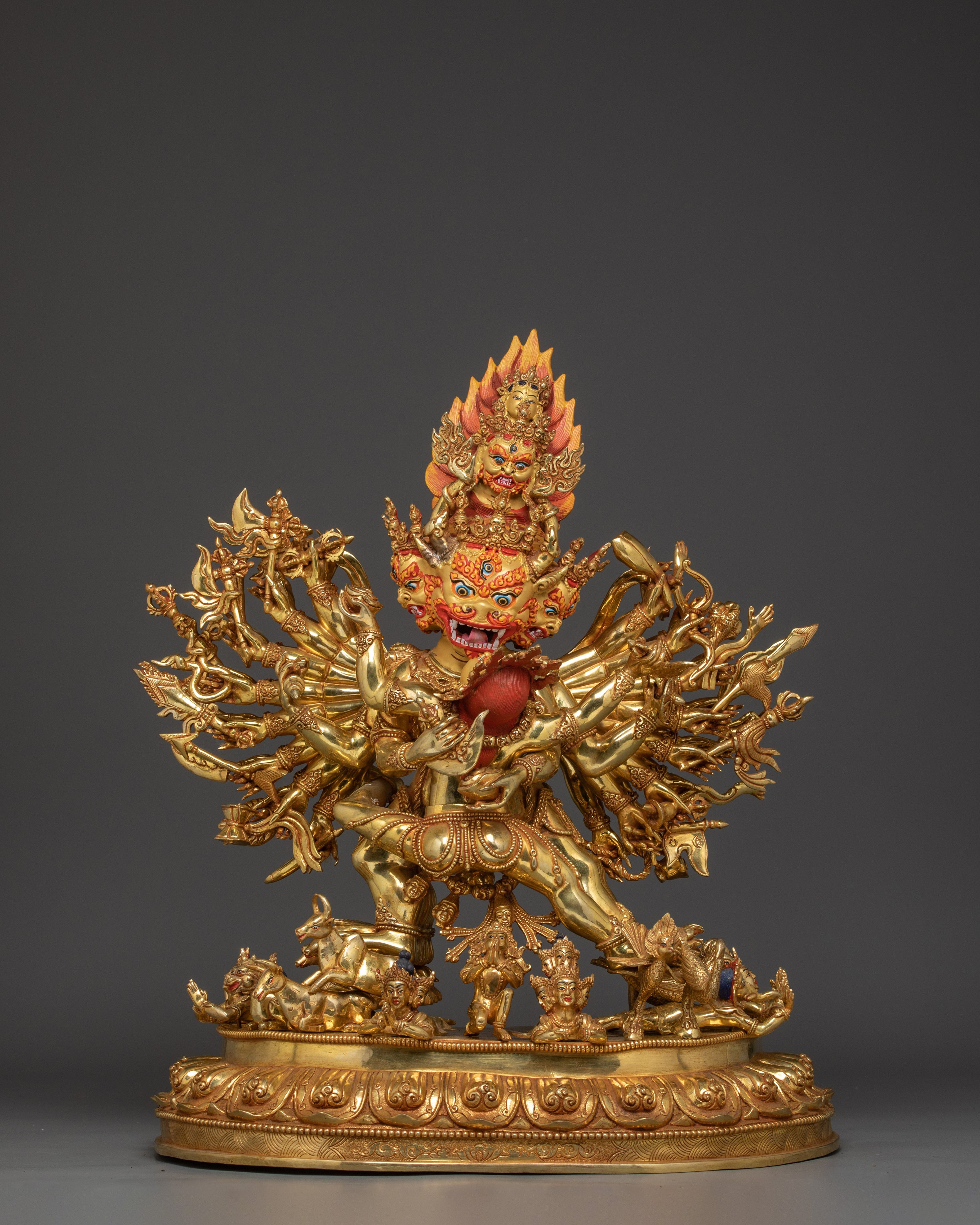 Vajrayana Ritual Artwork of Yamantaka | Tibetan Wrathful Dharma Protector