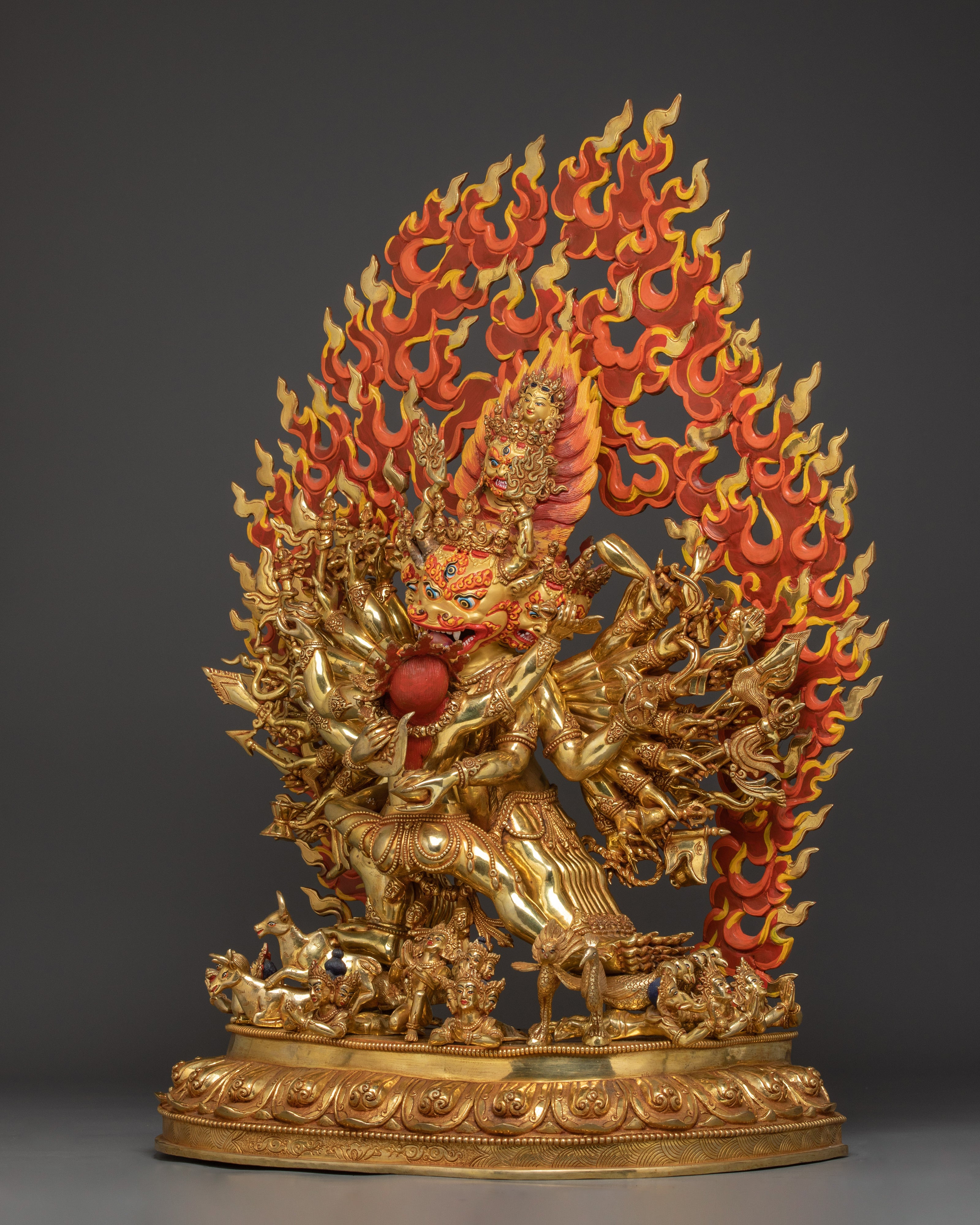 Vajrayana Ritual Artwork of Yamantaka | Tibetan Wrathful Dharma Protector