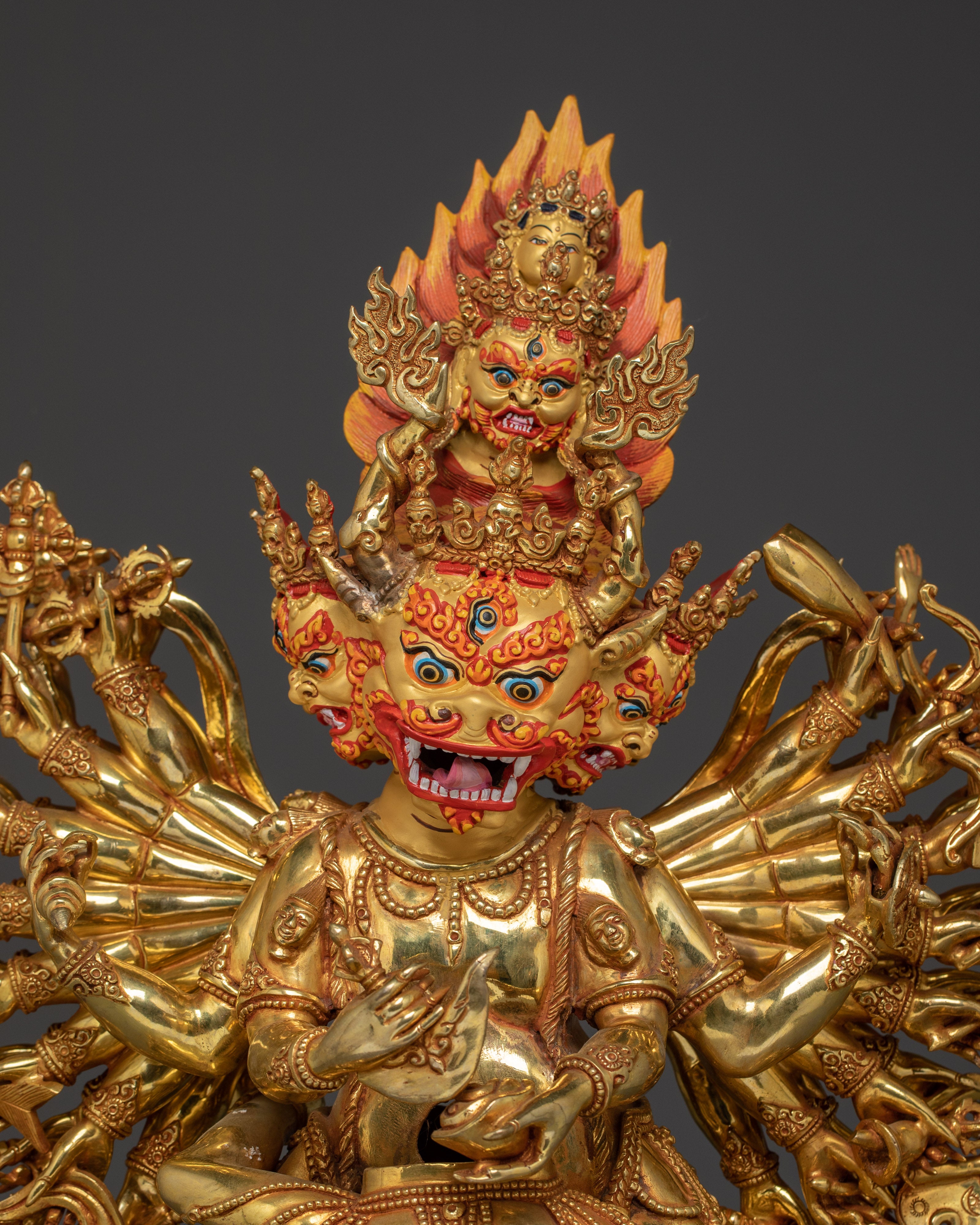 Vajrayana Ritual Artwork of Yamantaka | Tibetan Wrathful Dharma Protector