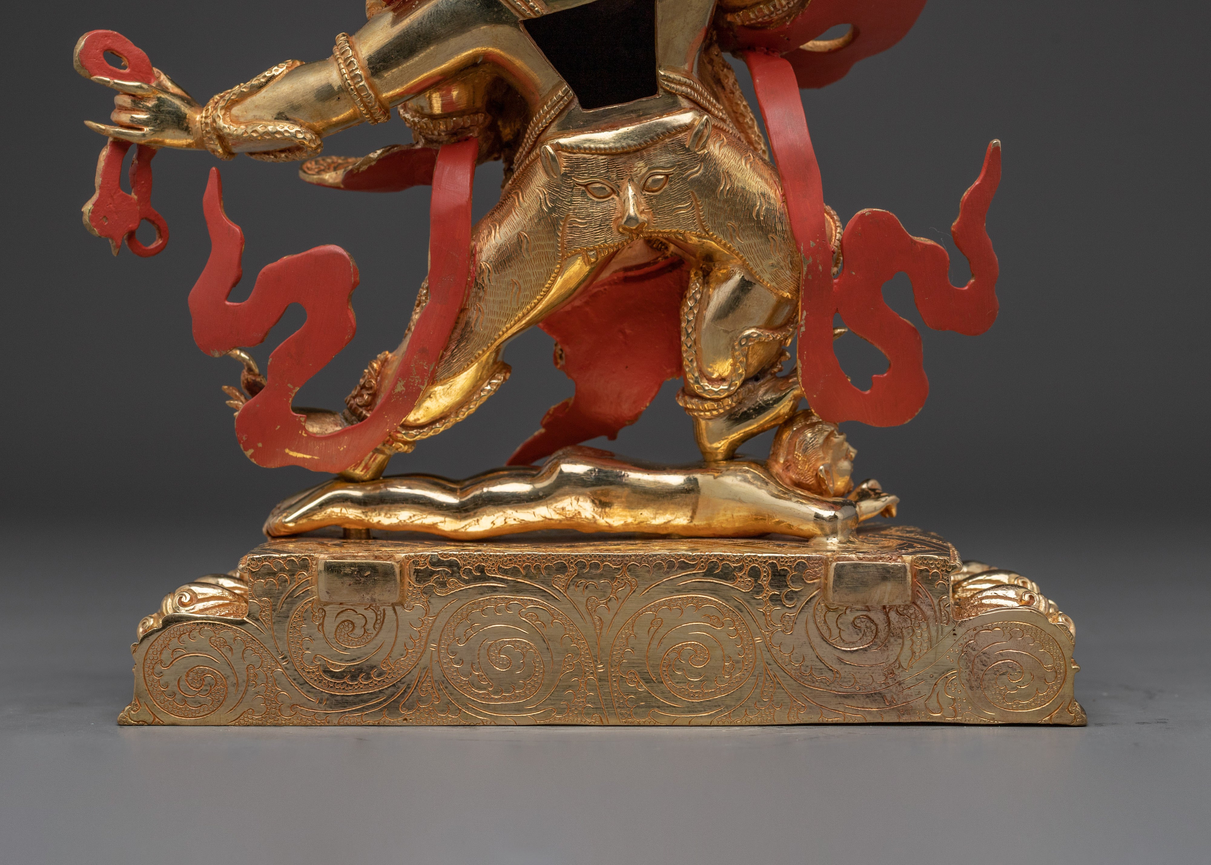 Buddhist Guardian Four Armed Vajrapani | Wrathful Protector Deity