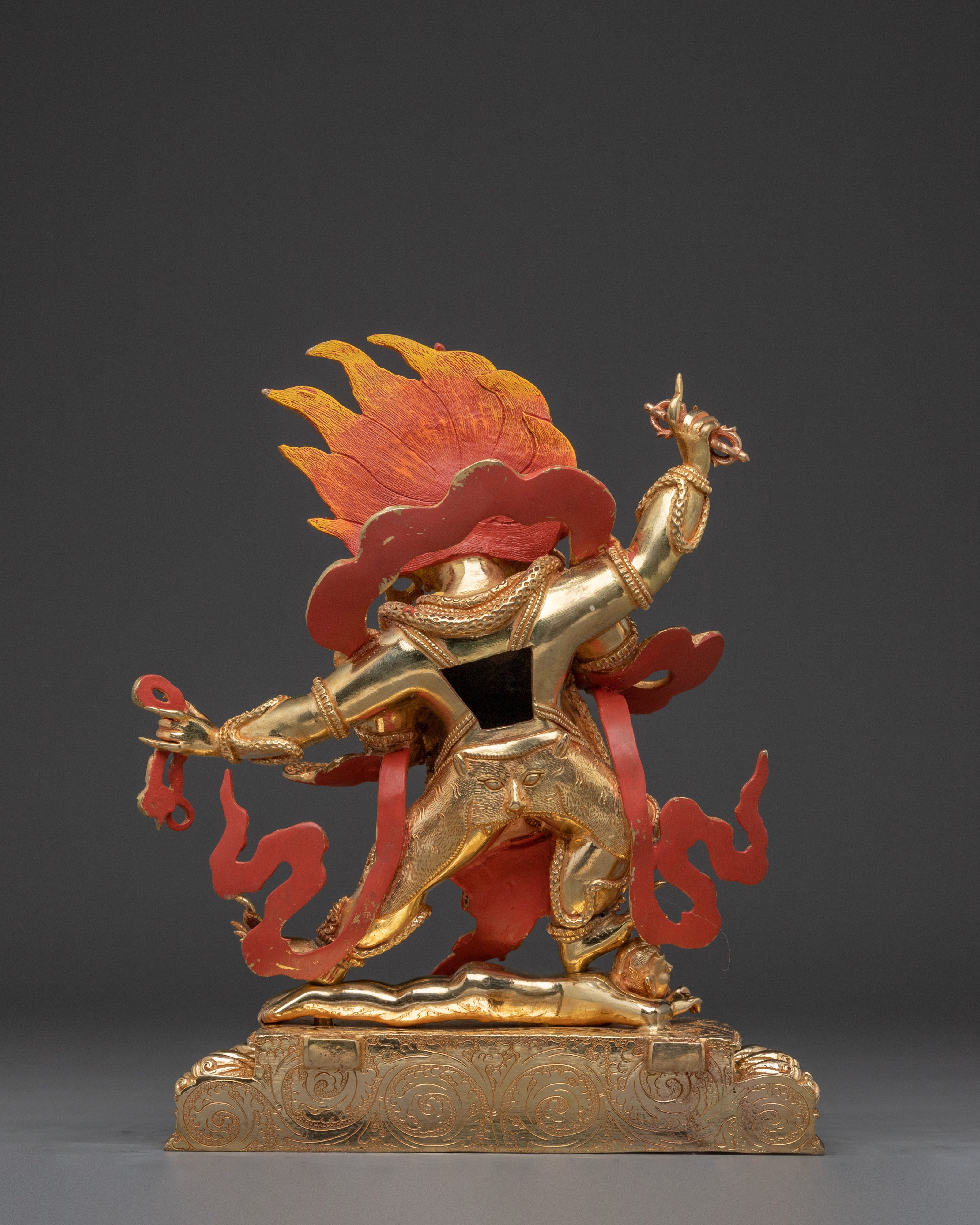 Buddhist Guardian Four Armed Vajrapani | Wrathful Protector Deity