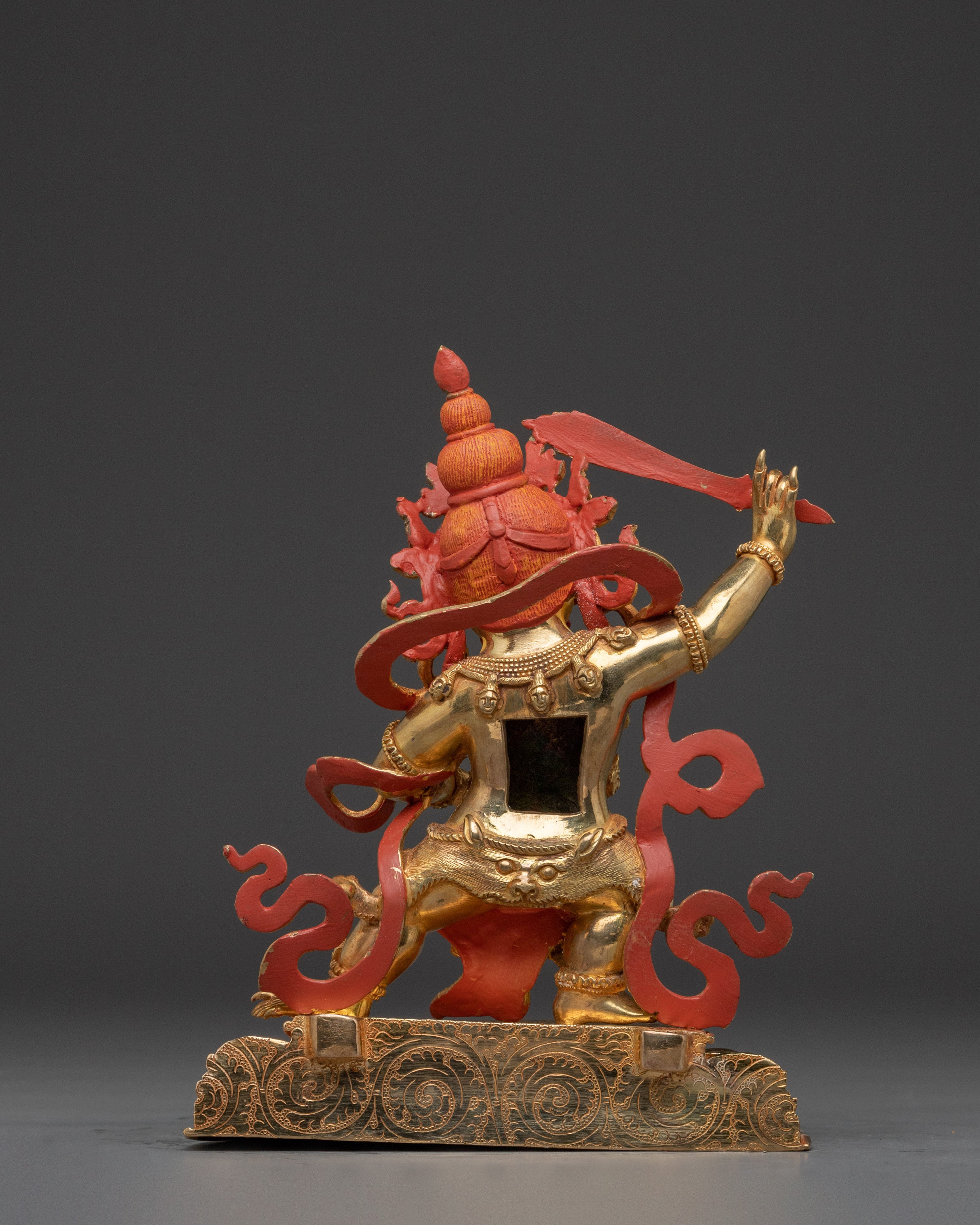 Nepalese Artwork of Black Manjushri | Tibetan Wisdom Deity