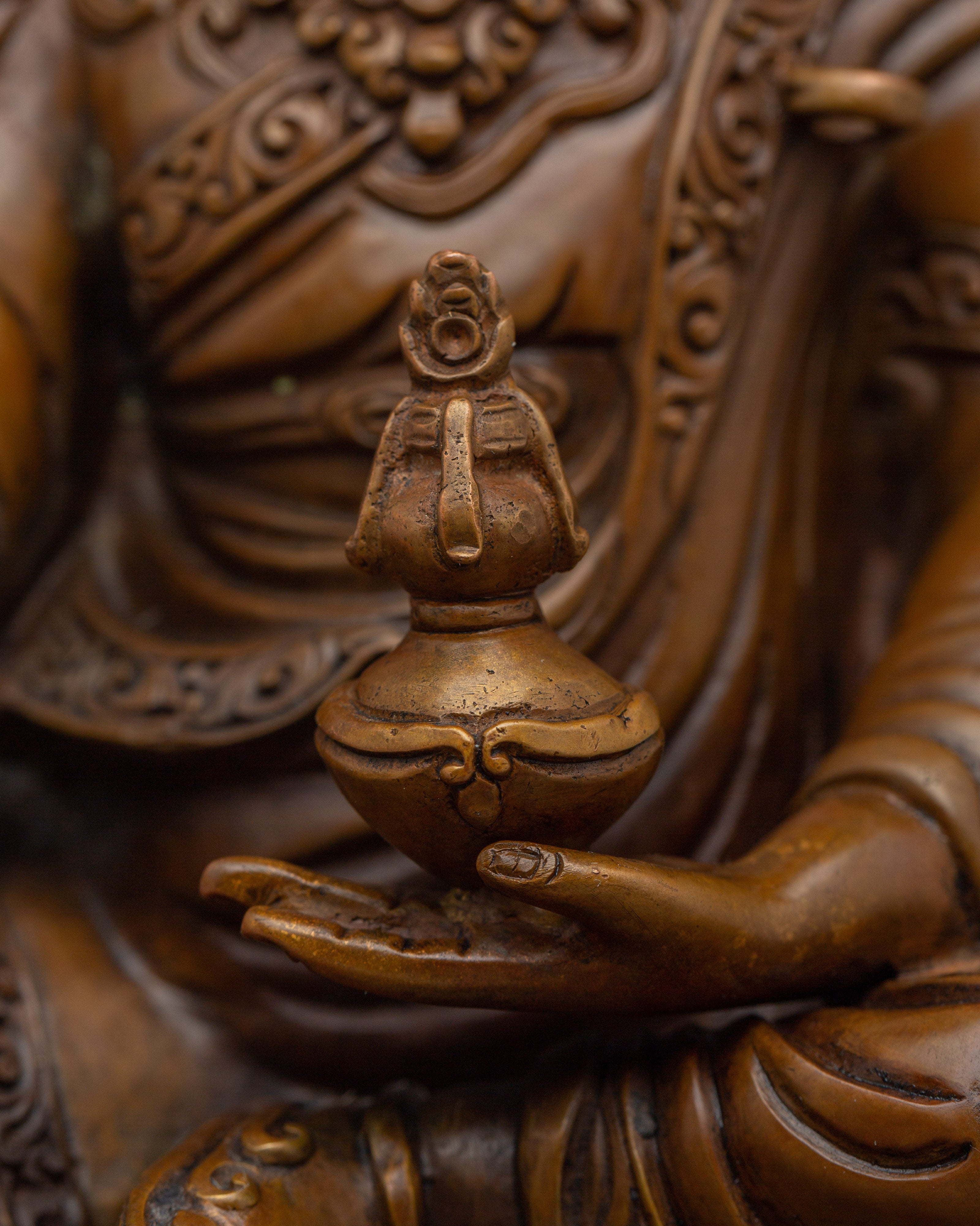 Oxidized Precious Guru Rinpoche | Himalayan Padmasambhava Artwork