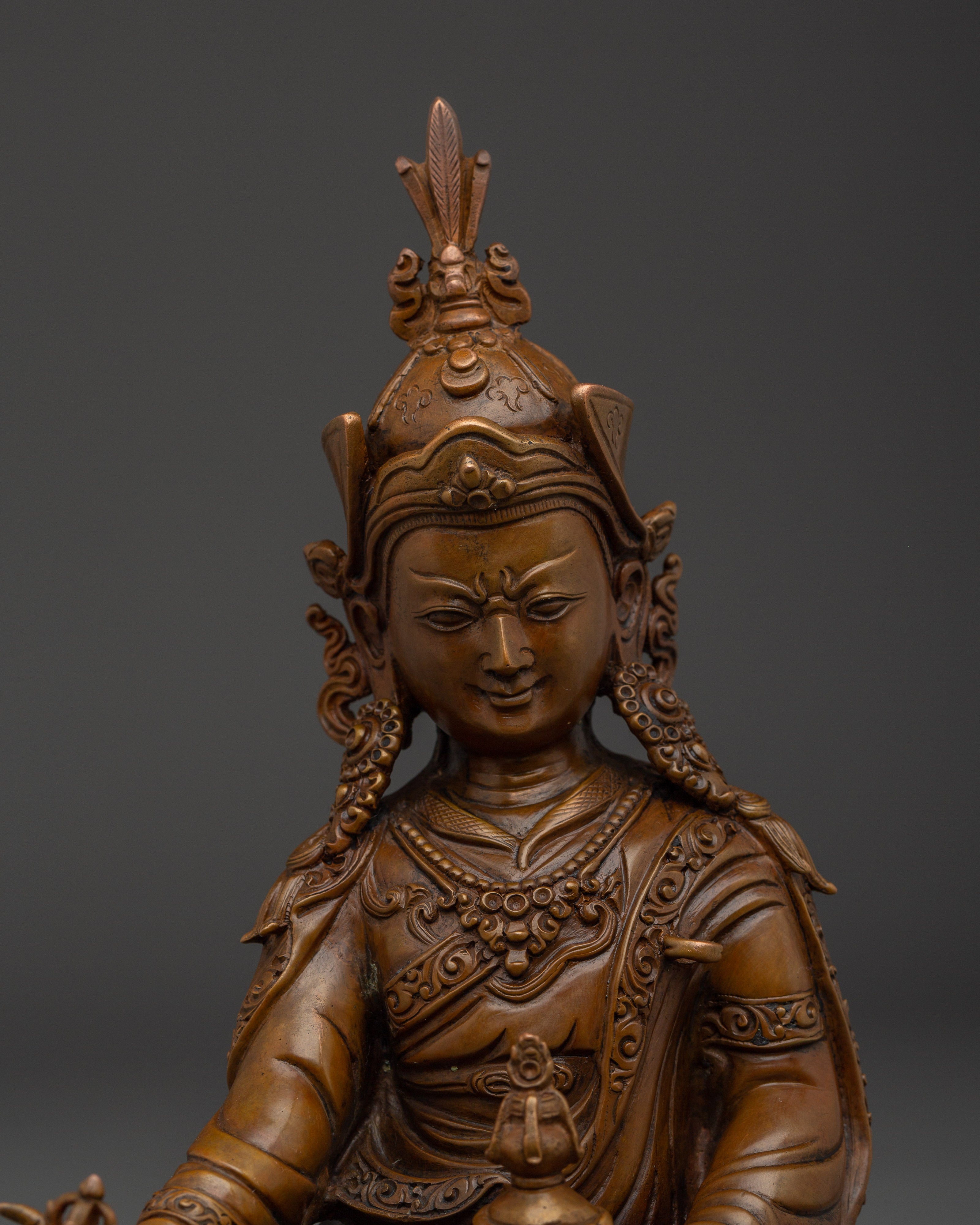 Oxidized Precious Guru Rinpoche | Himalayan Padmasambhava Artwork