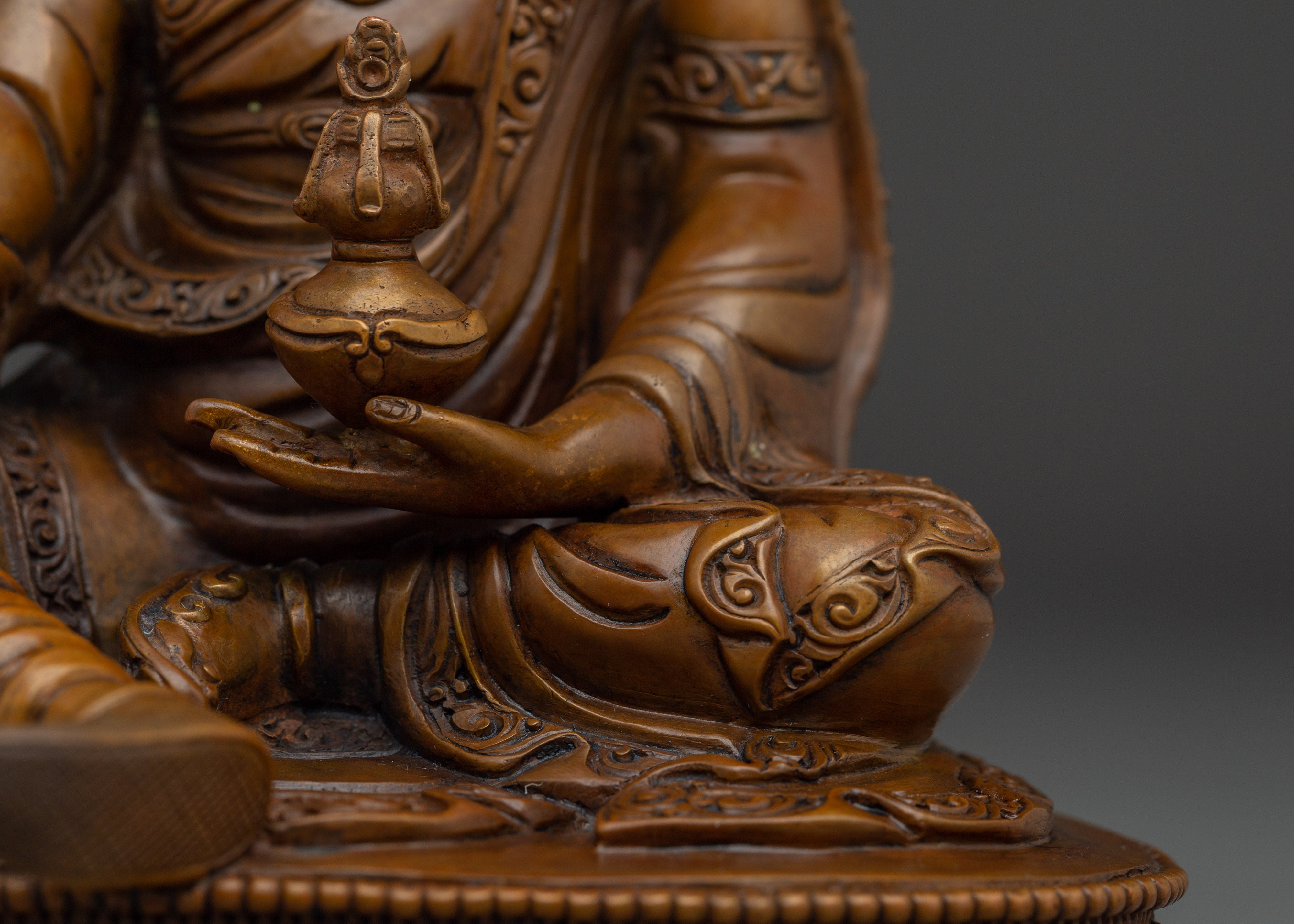 Oxidized Precious Guru Rinpoche | Himalayan Padmasambhava Artwork