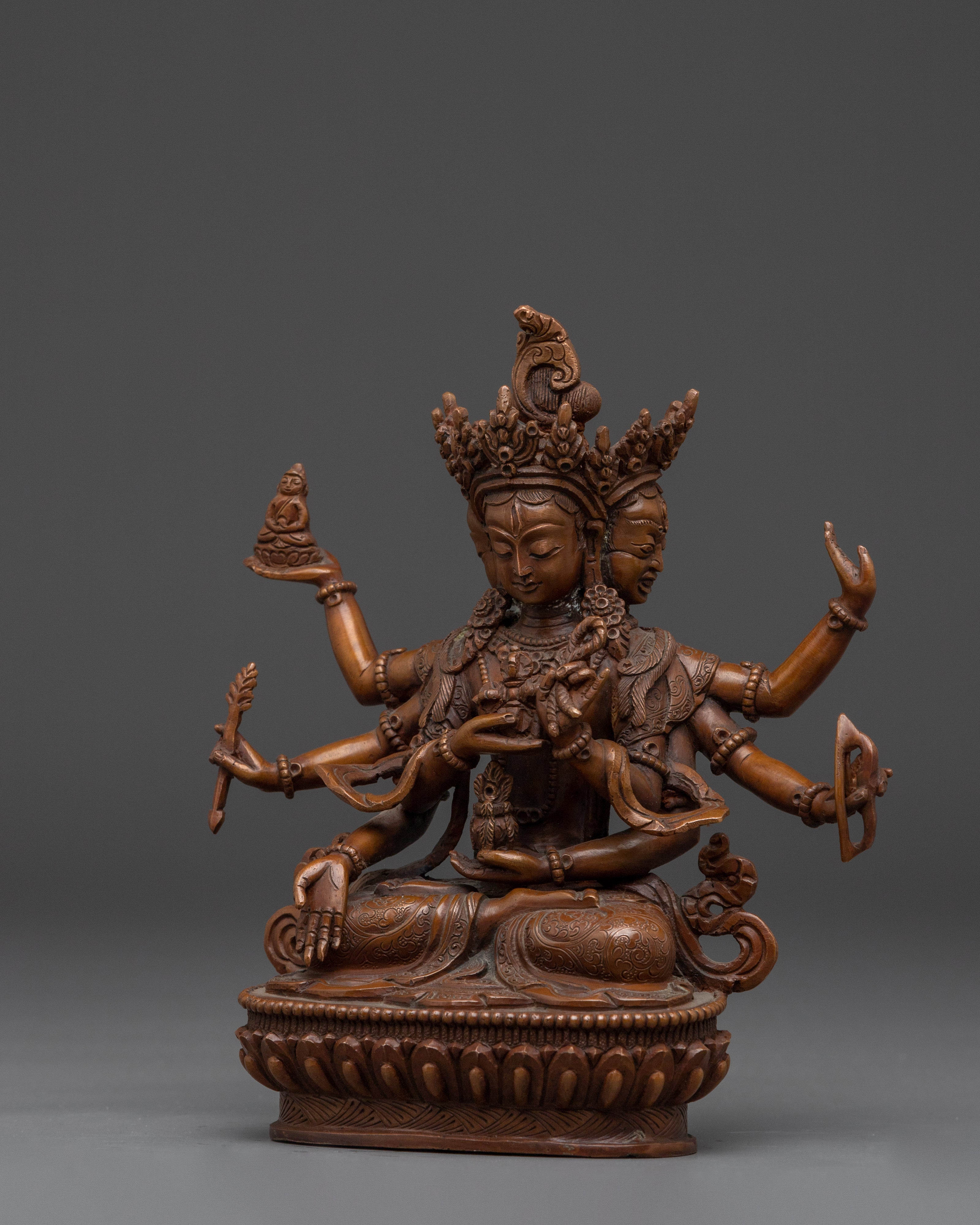 Oxidized Namgyalma Statue | Himalayan Ushnishavijaya Artwork