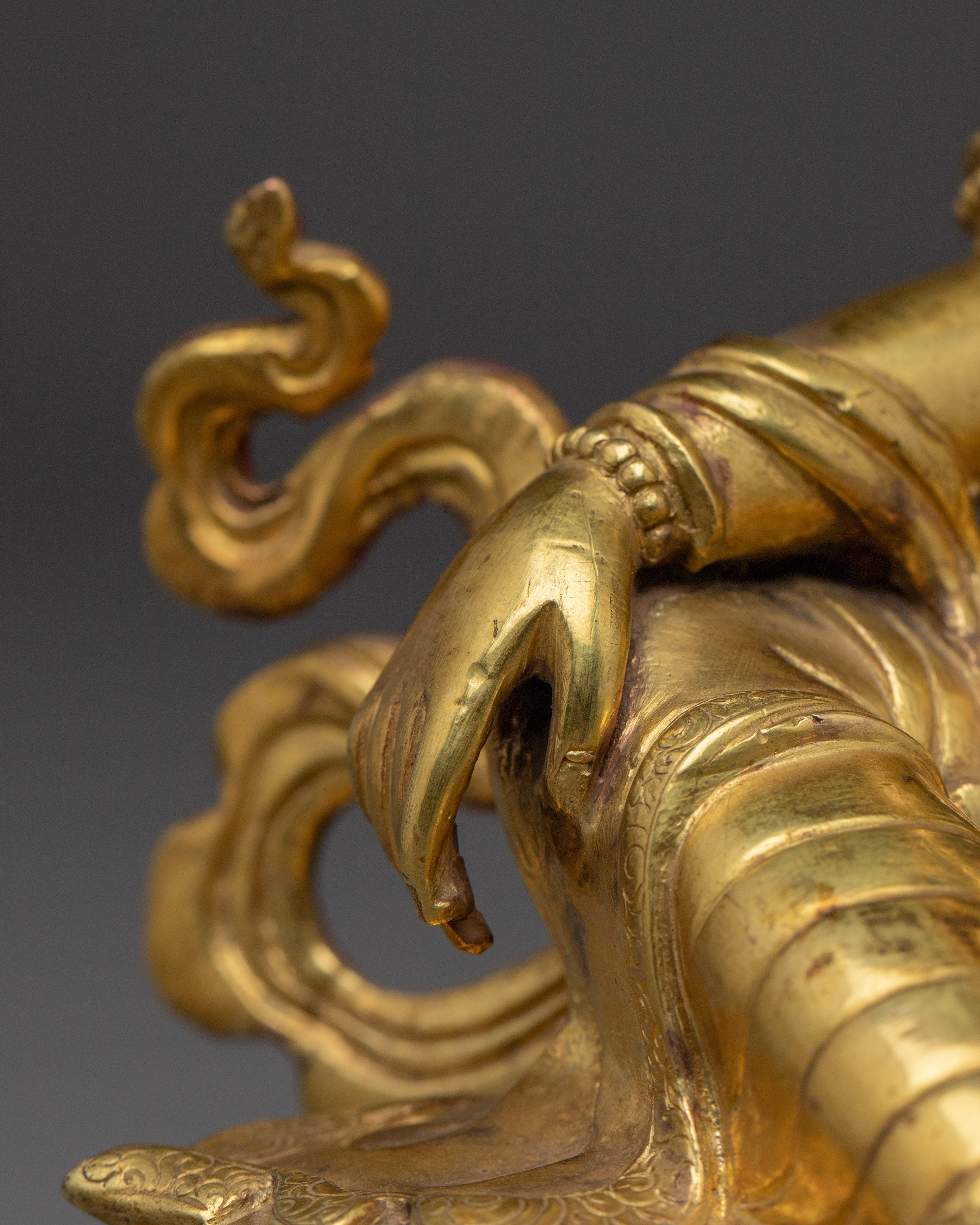 Golden Two Armed Chenrezig Statue | Spiritual Enlightenment