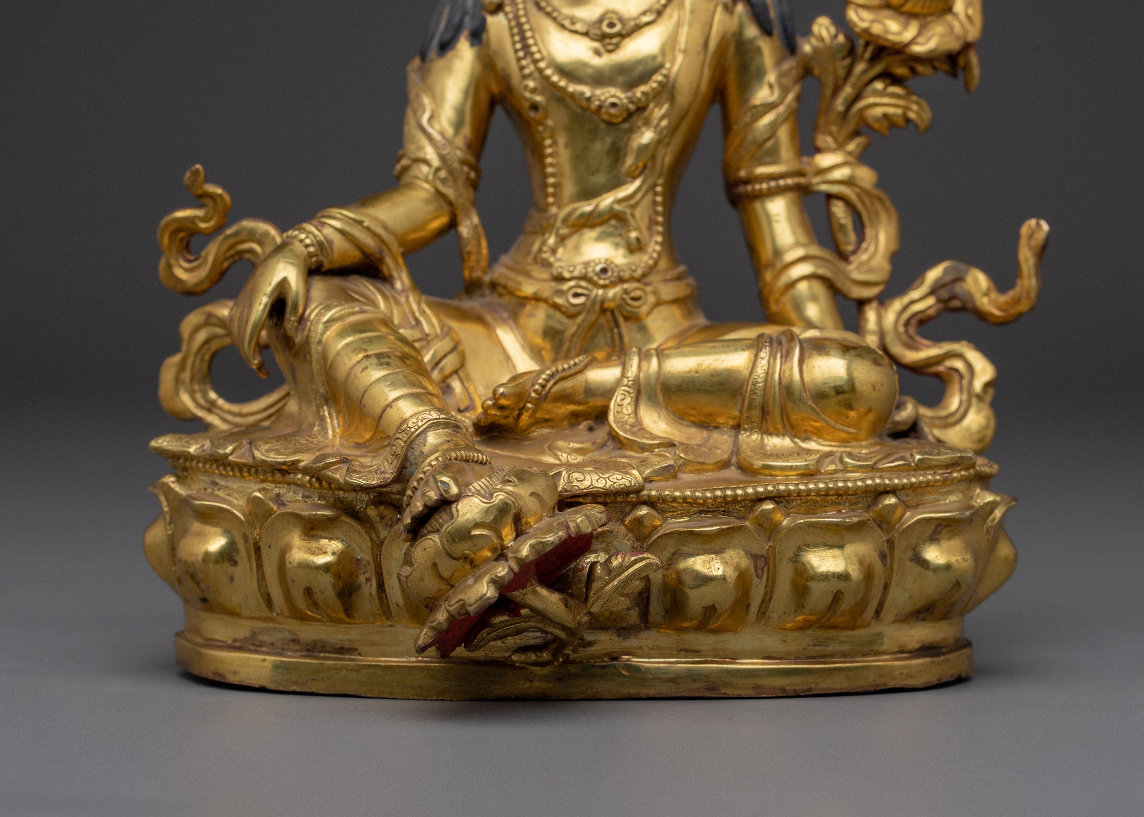 Golden Two Armed Chenrezig Statue | Spiritual Enlightenment