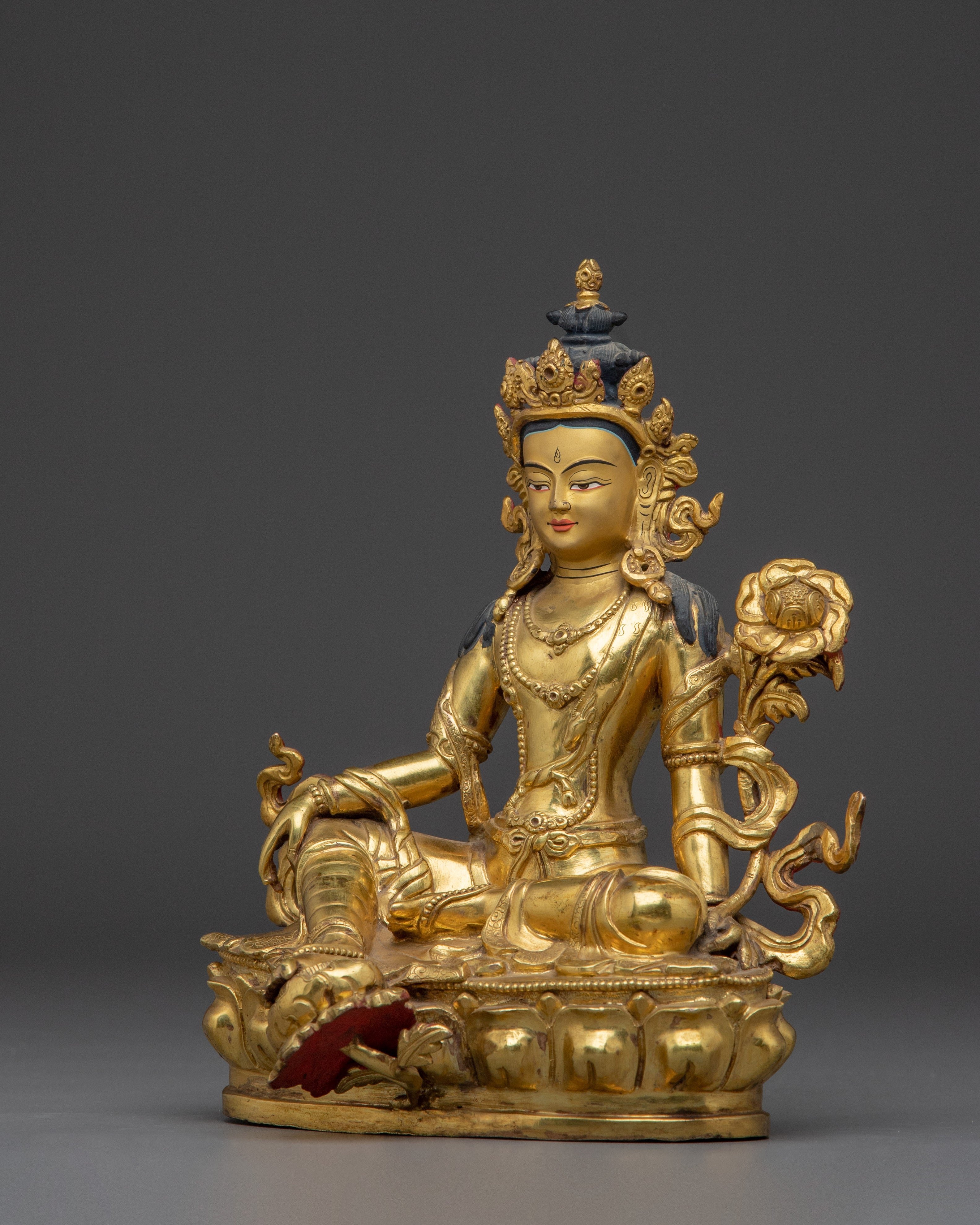 Golden Two Armed Chenrezig Statue | Spiritual Enlightenment