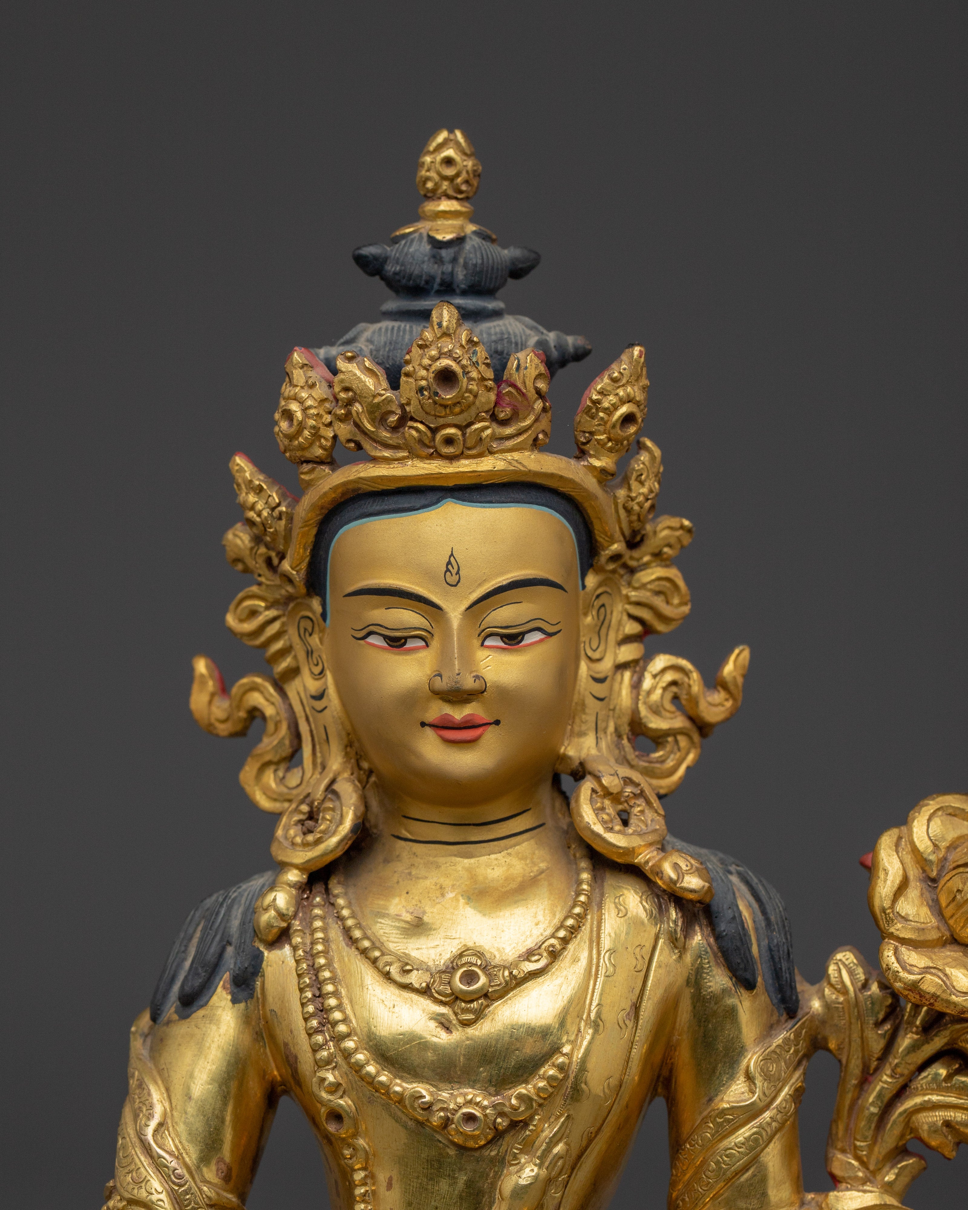Golden Two Armed Chenrezig Statue | Spiritual Enlightenment