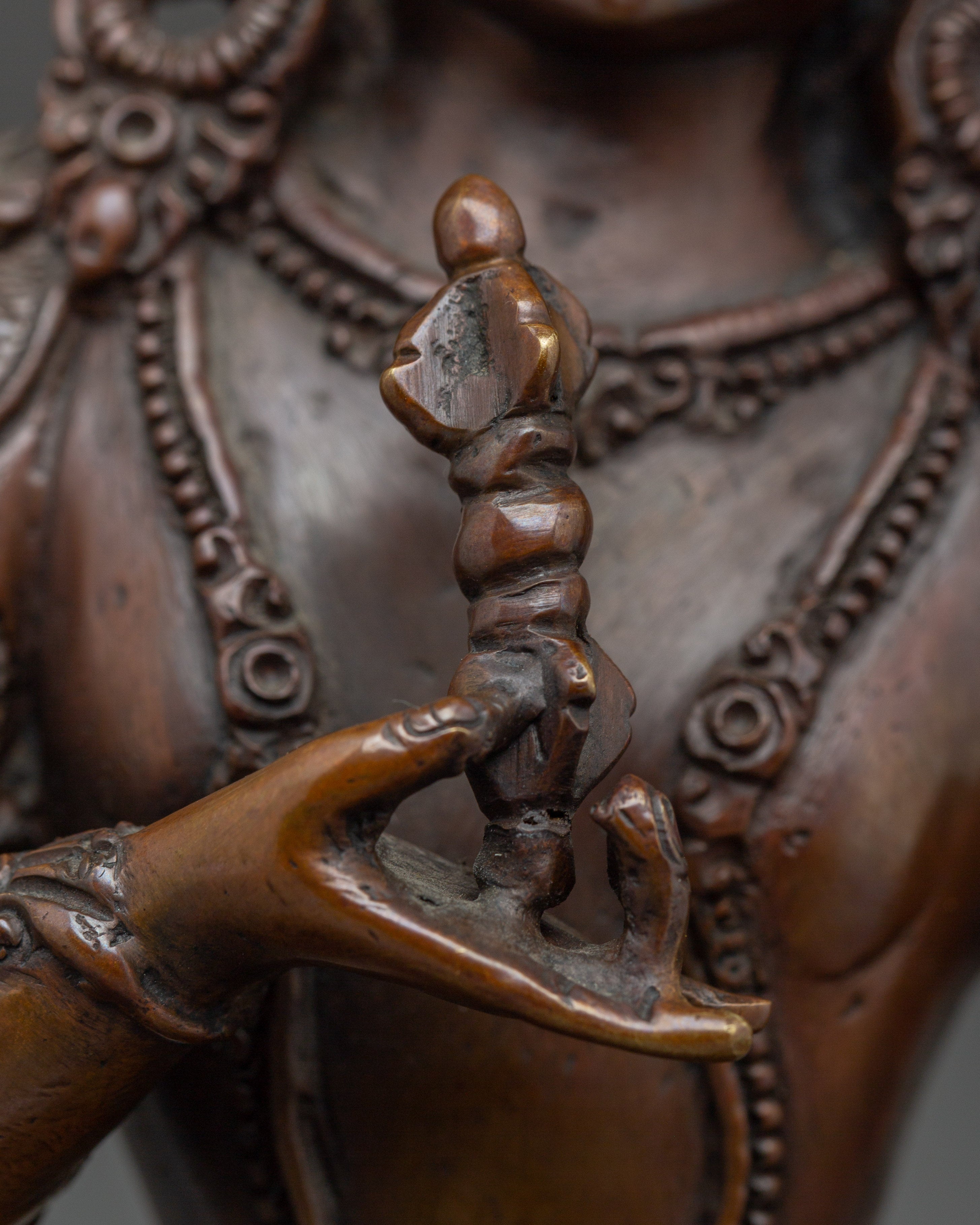 Handcrafted Oxidized copper Vajrasattva statue | Meditation & Inner Cleansing Practice