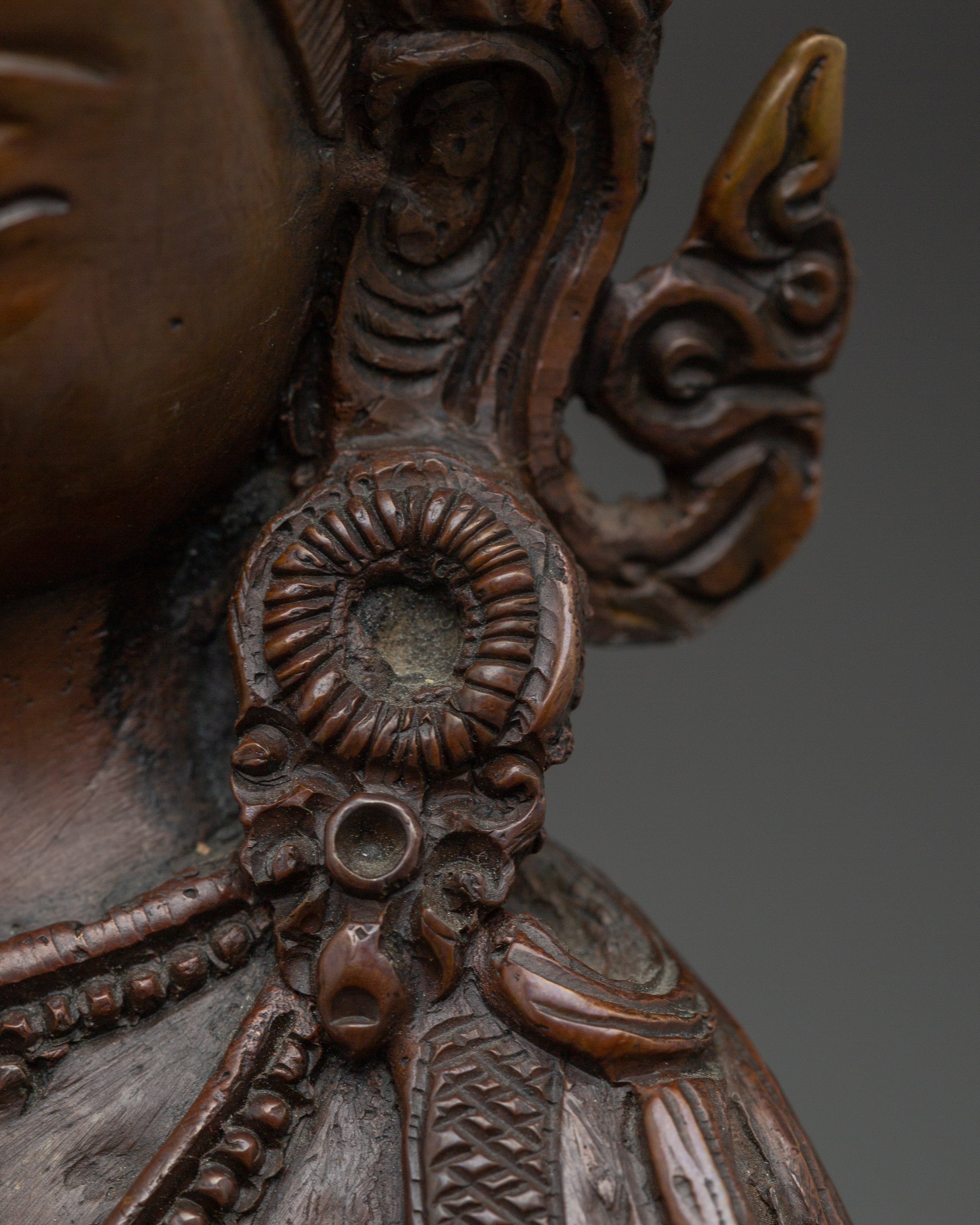 Handcrafted Oxidized copper Vajrasattva statue | Meditation & Inner Cleansing Practice