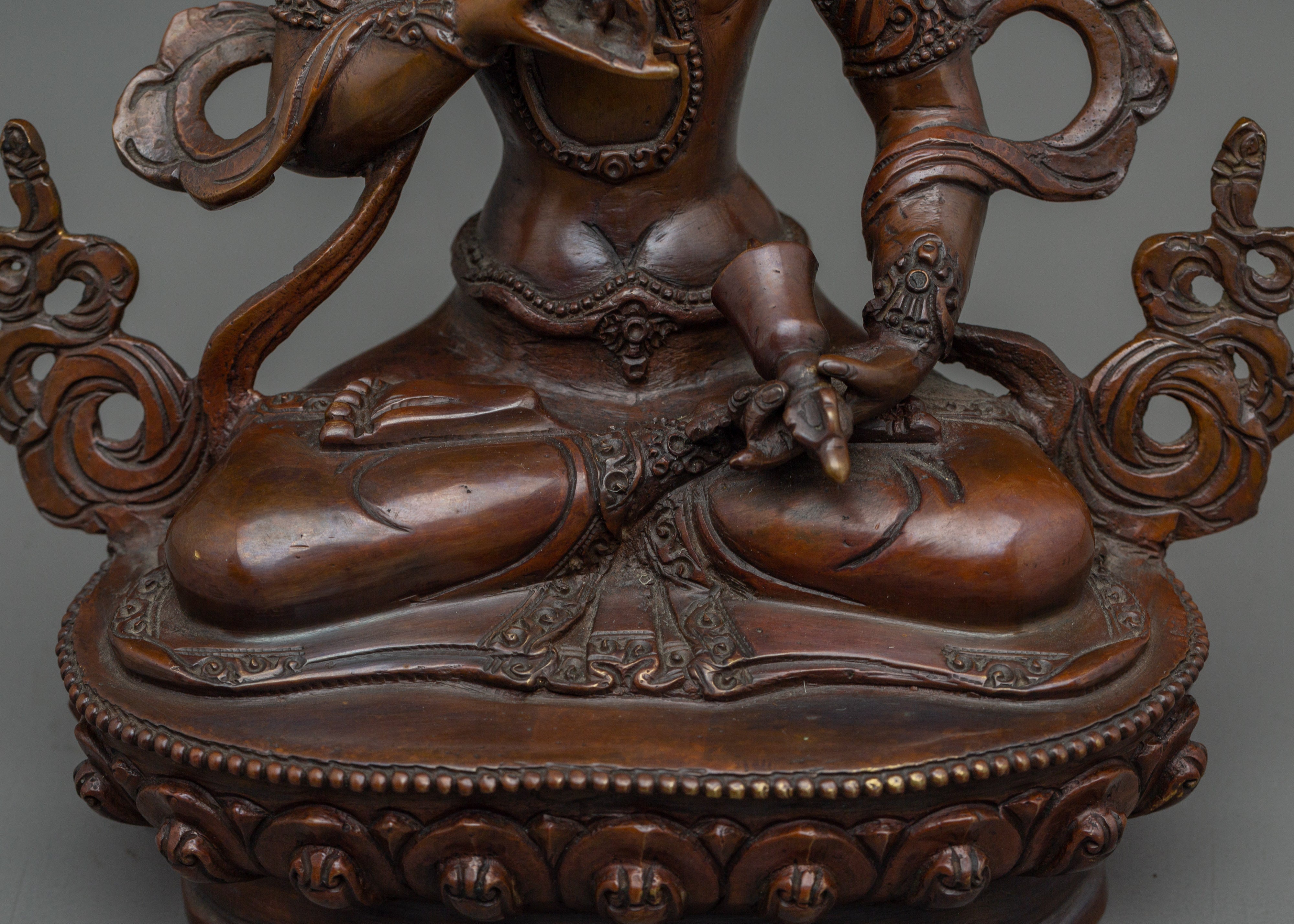 Handcrafted Oxidized copper Vajrasattva statue | Meditation & Inner Cleansing Practice