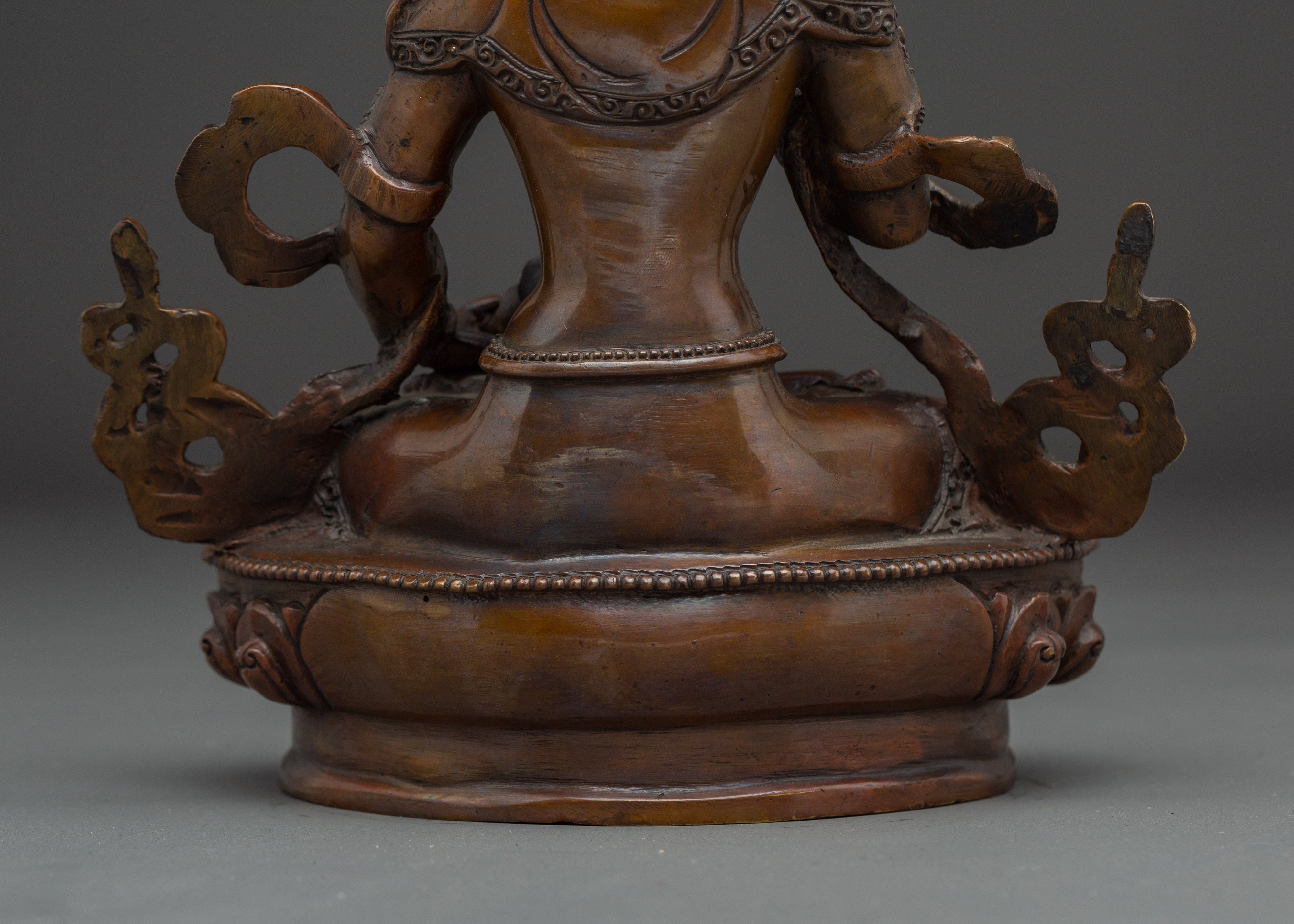 Handcrafted Oxidized copper Vajrasattva statue | Meditation & Inner Cleansing Practice