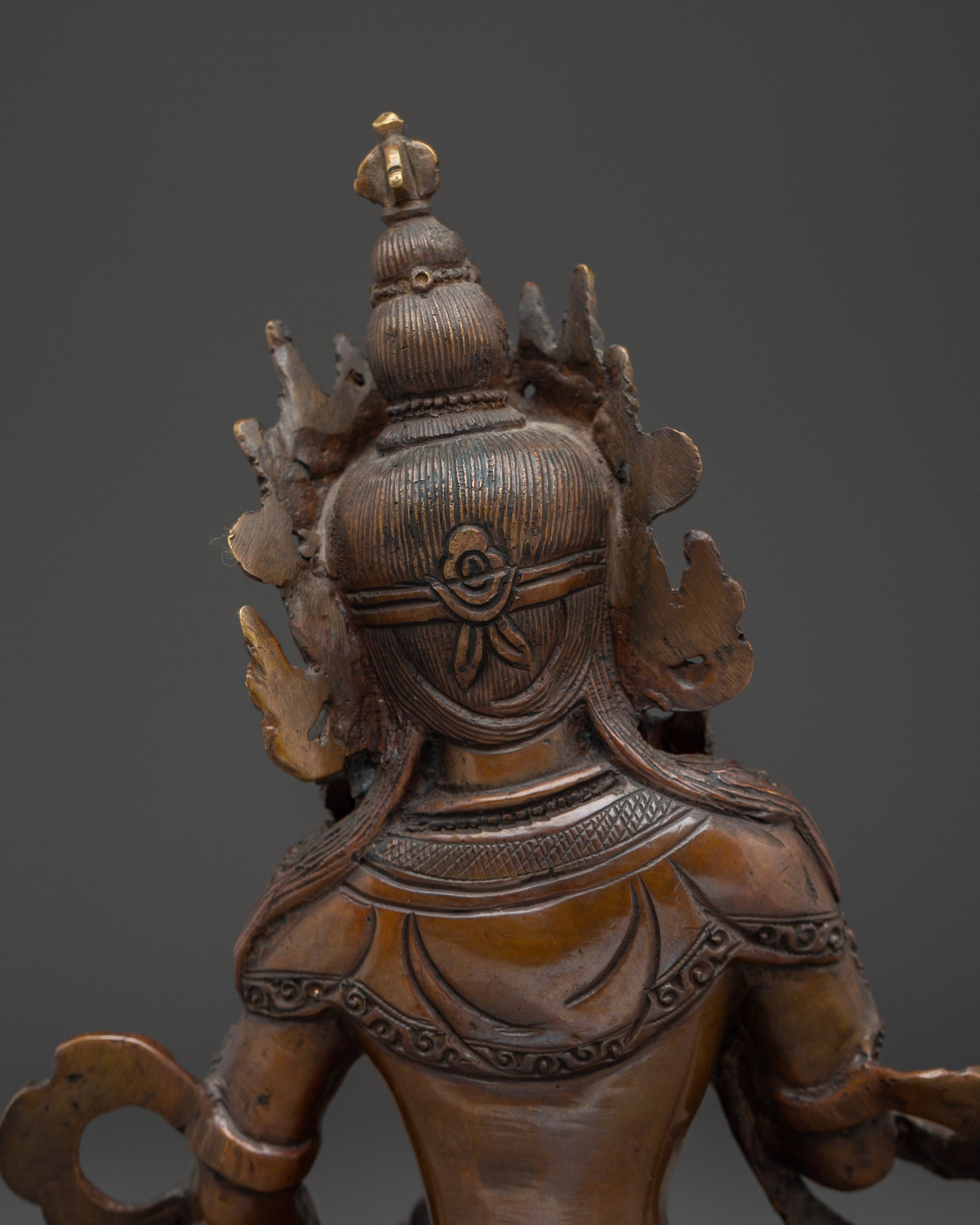 Handcrafted Oxidized copper Vajrasattva statue | Meditation & Inner Cleansing Practice