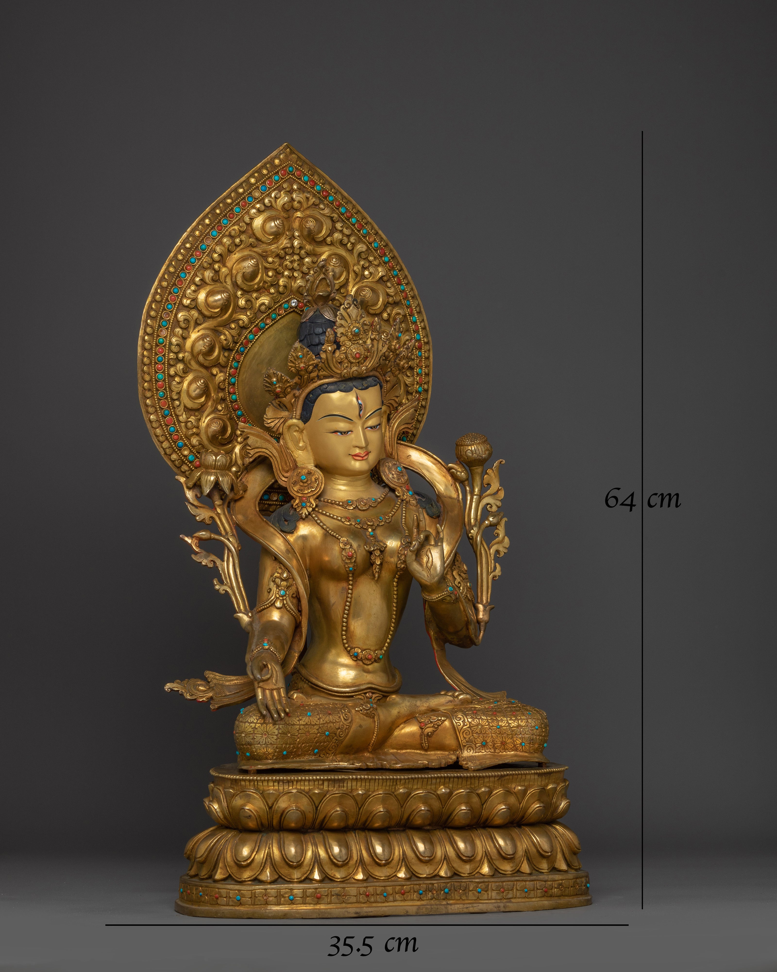 white-tara-radiant-statue