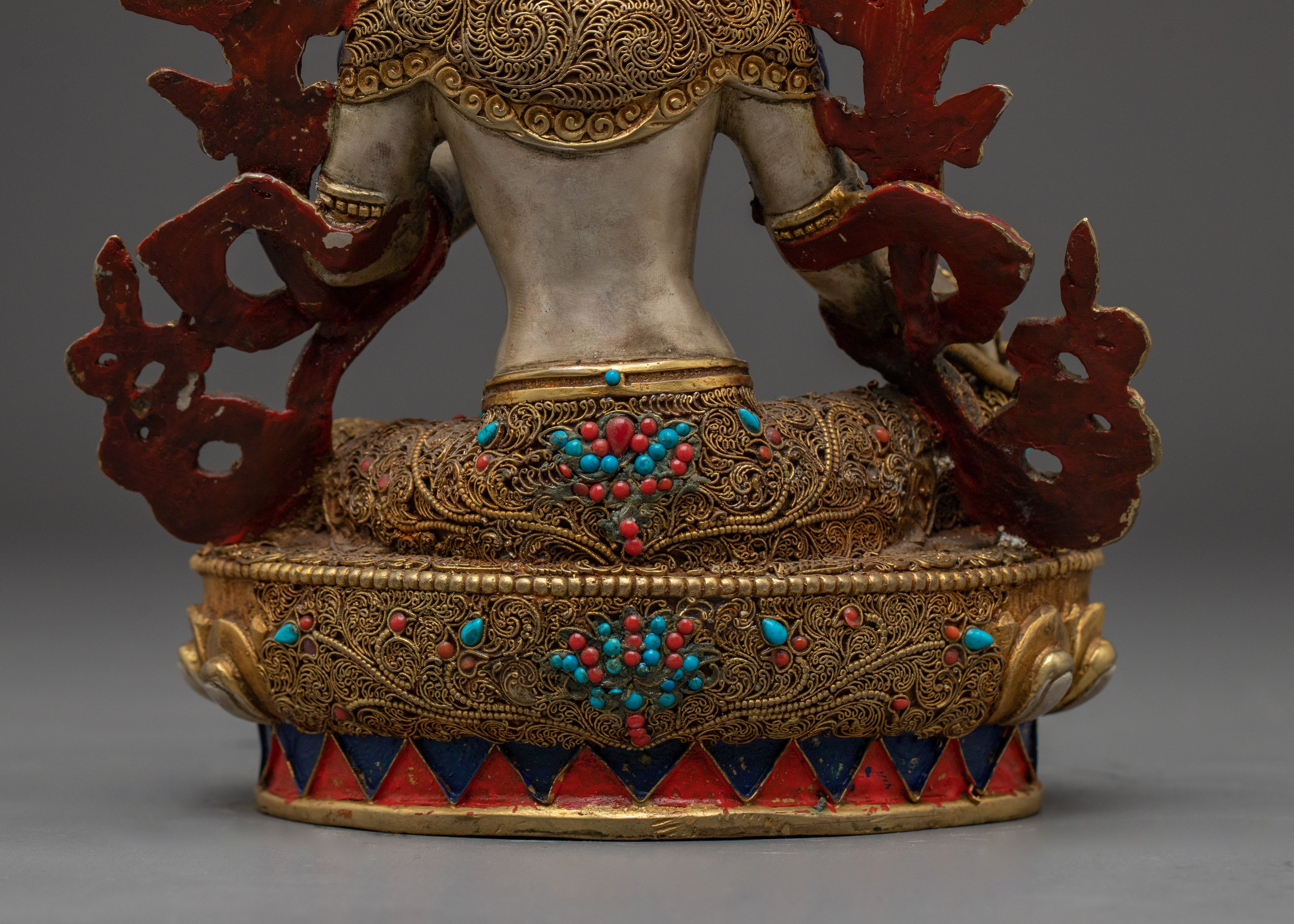 Green Tara Bodhisattva Handmade Statue | Himalayan Shyama Tara Artwork