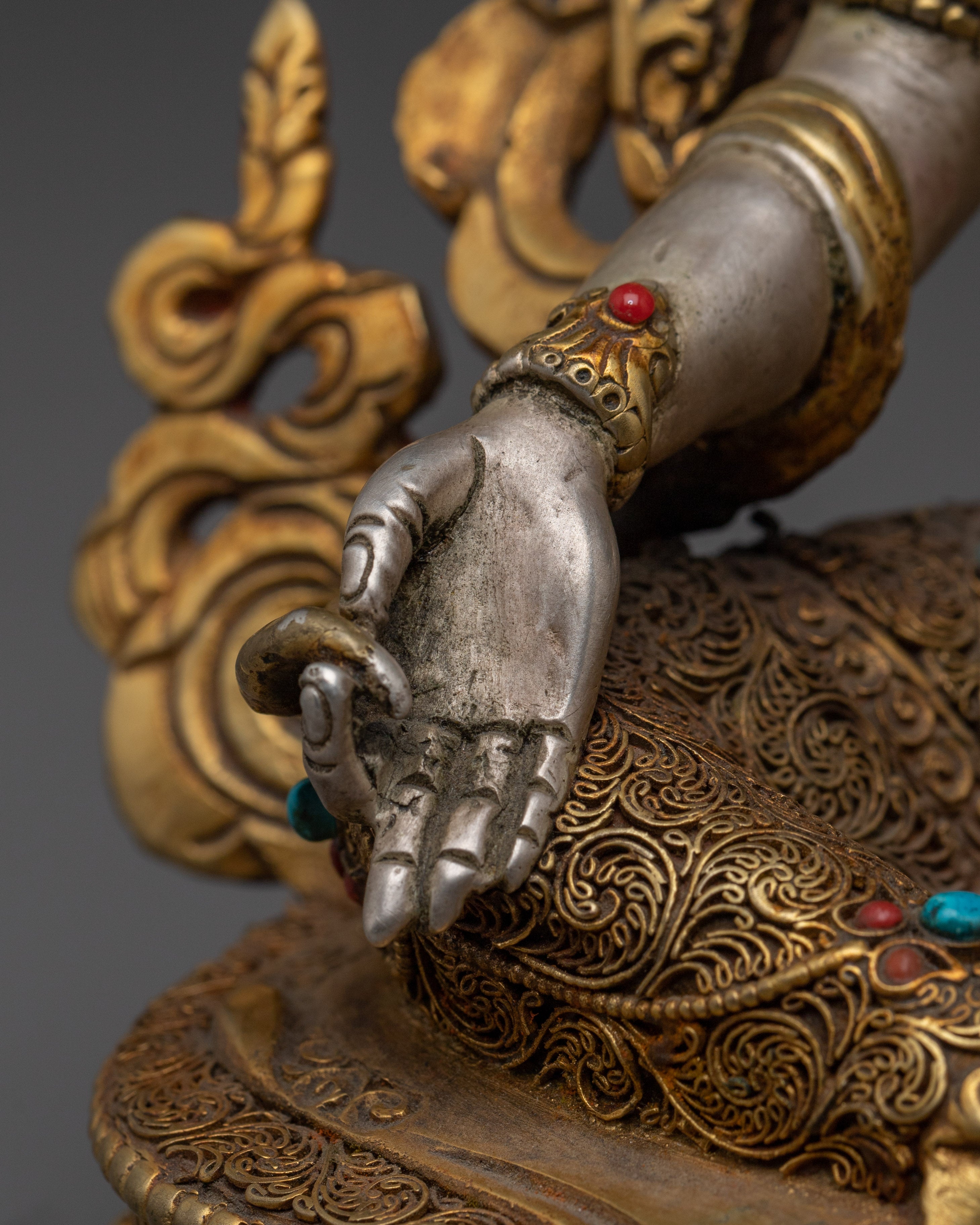 Green Tara Bodhisattva Handmade Statue | Himalayan Shyama Tara Artwork