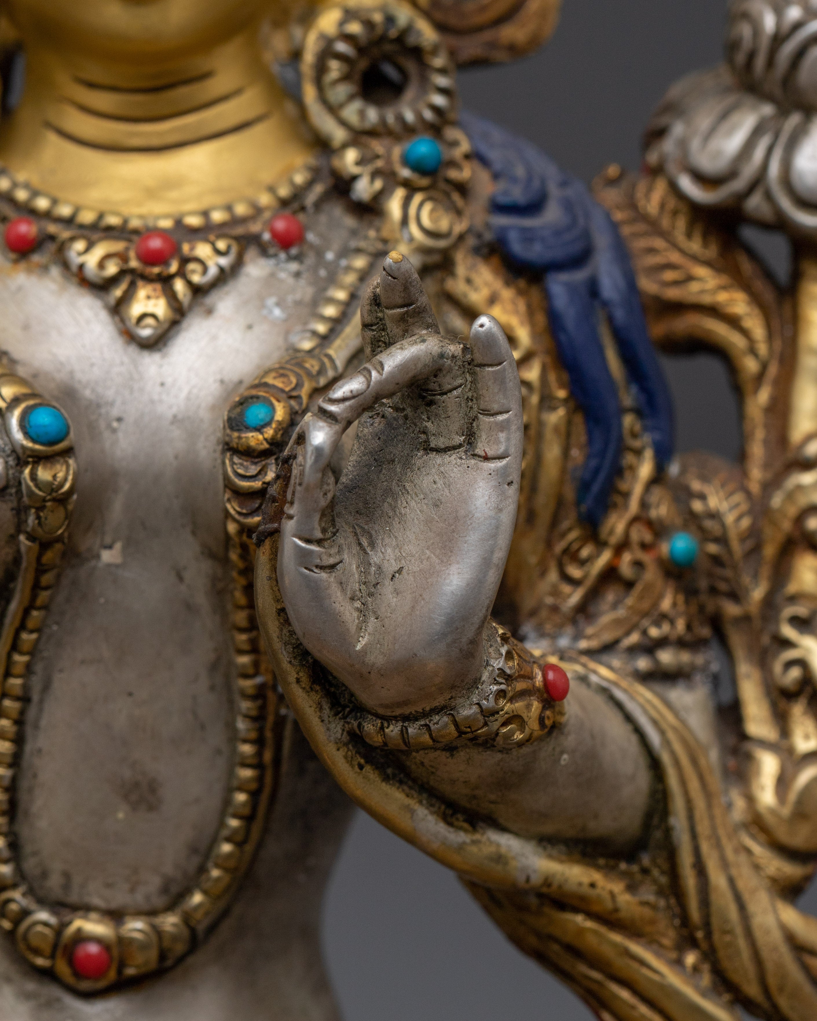 Green Tara Bodhisattva Handmade Statue | Himalayan Shyama Tara Artwork