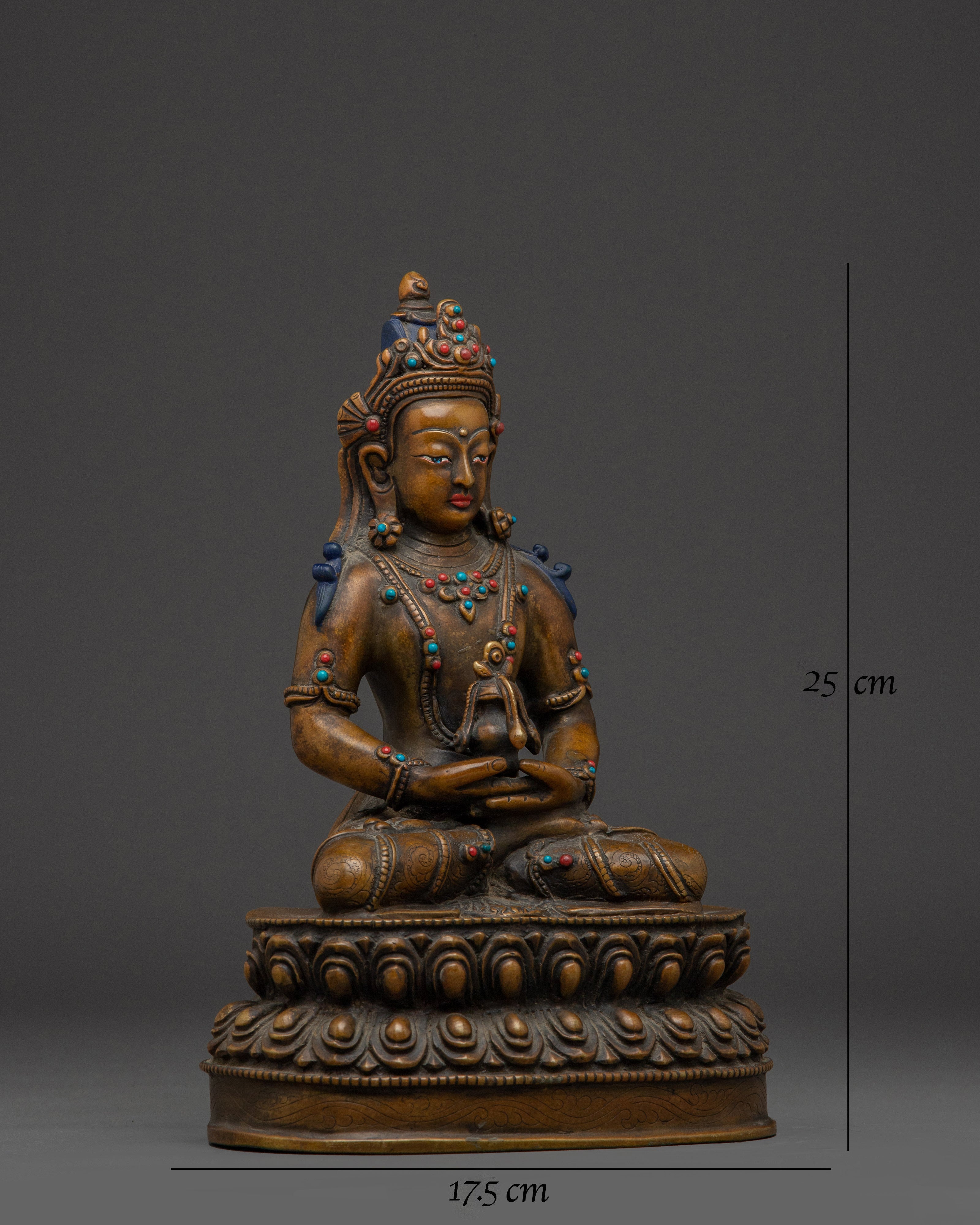 amitayus-buddha-oxidized-statue
