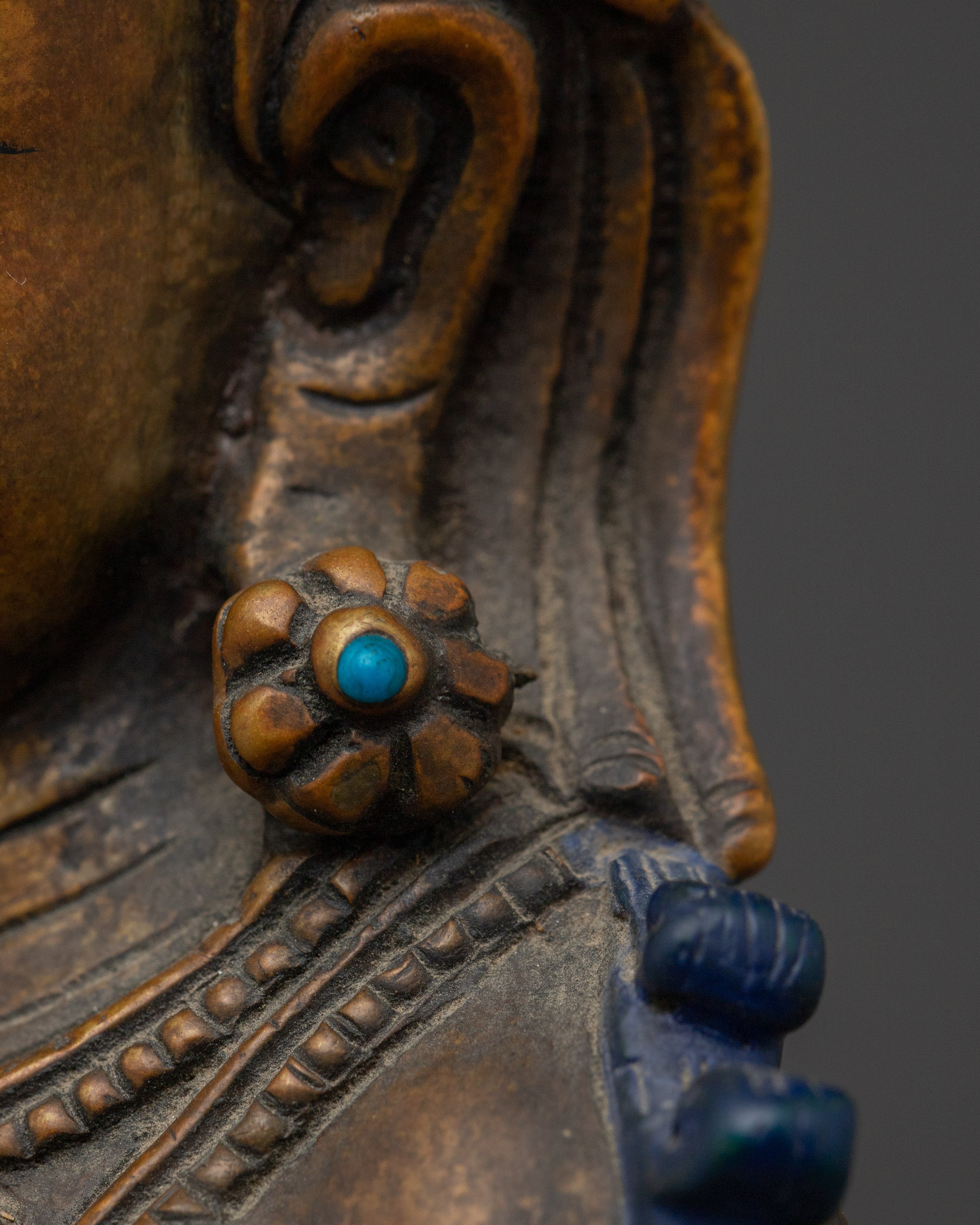 Amitayus Buddha Oxidized Statue | Buddha of Infinite Life