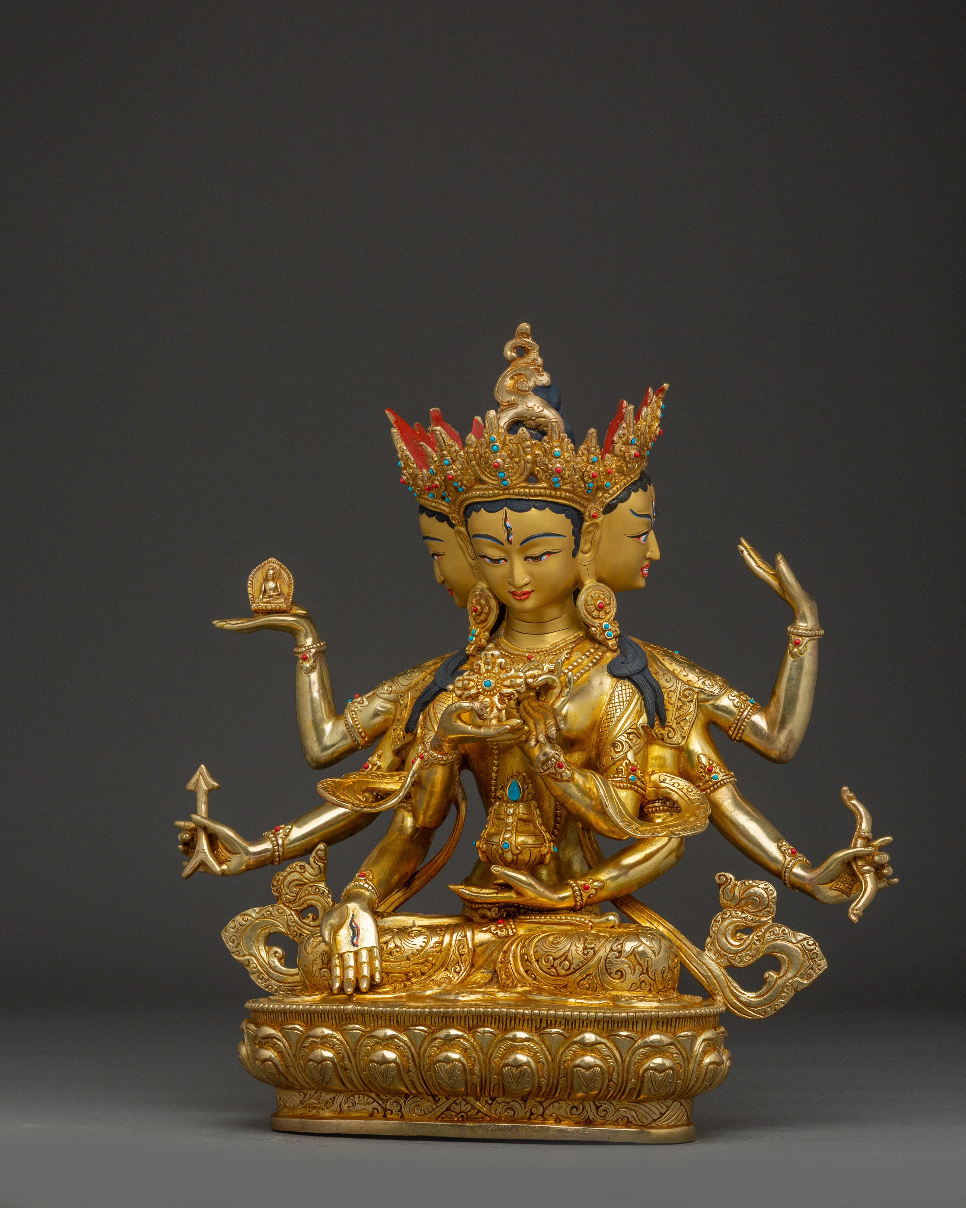 Namgyalma Ushnishavijaya Statue | Tibetan Healing Deity