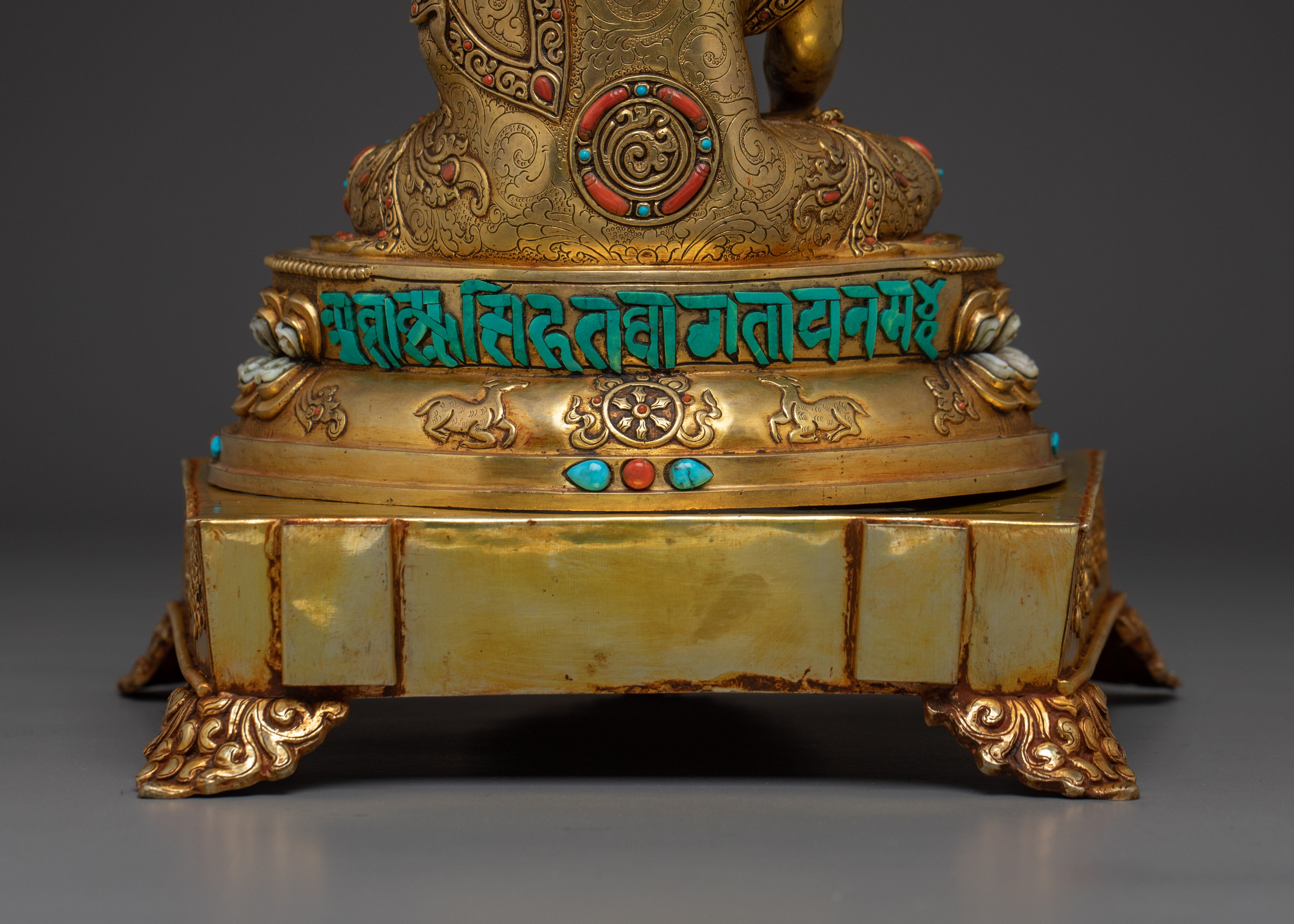 Gold Gilded Copper Shakyamuni Buddha | Buddhist Art for Shrine