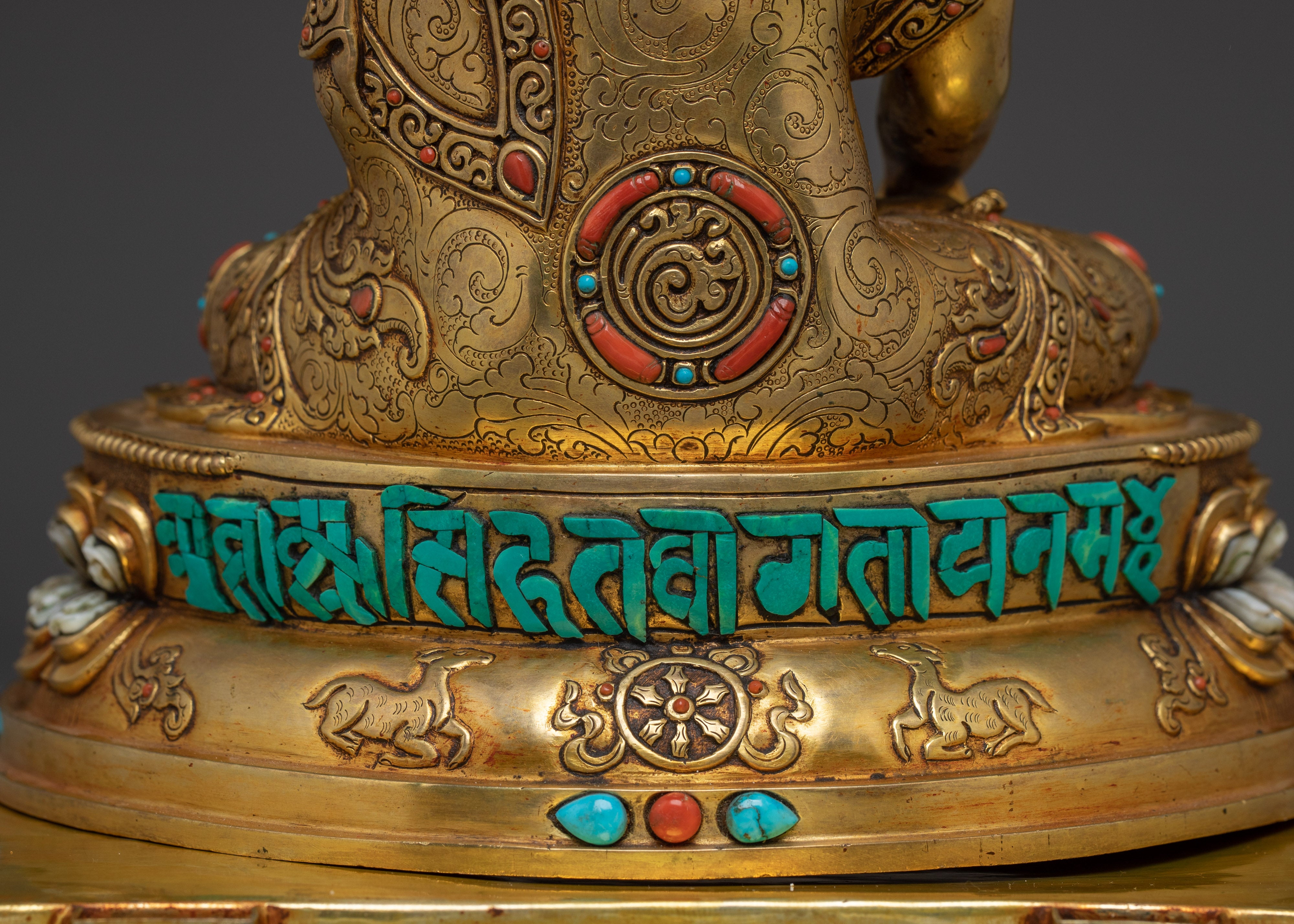 Gold Gilded Copper Shakyamuni Buddha | Buddhist Art for Shrine