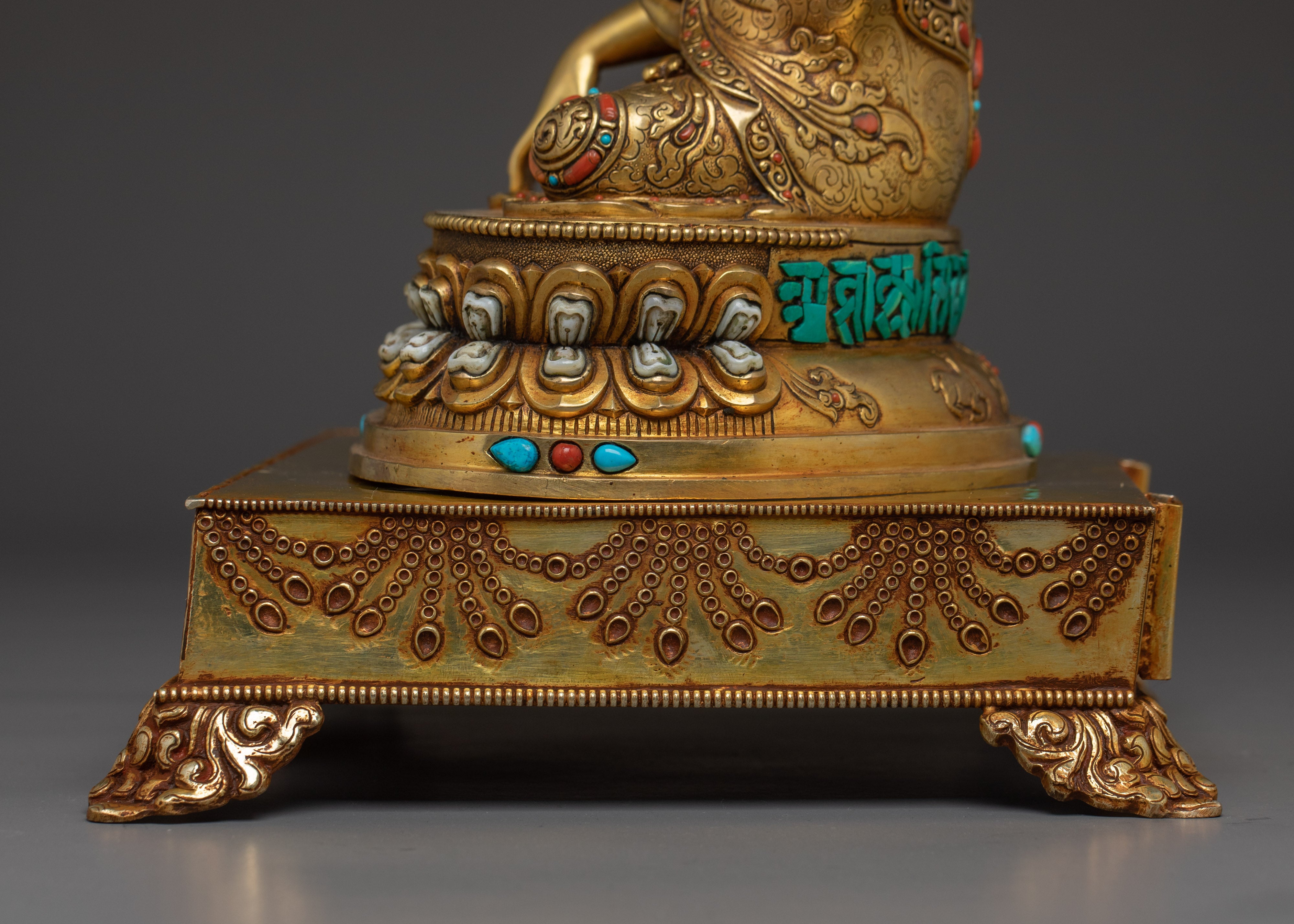 Gold Gilded Copper Shakyamuni Buddha | Buddhist Art for Shrine