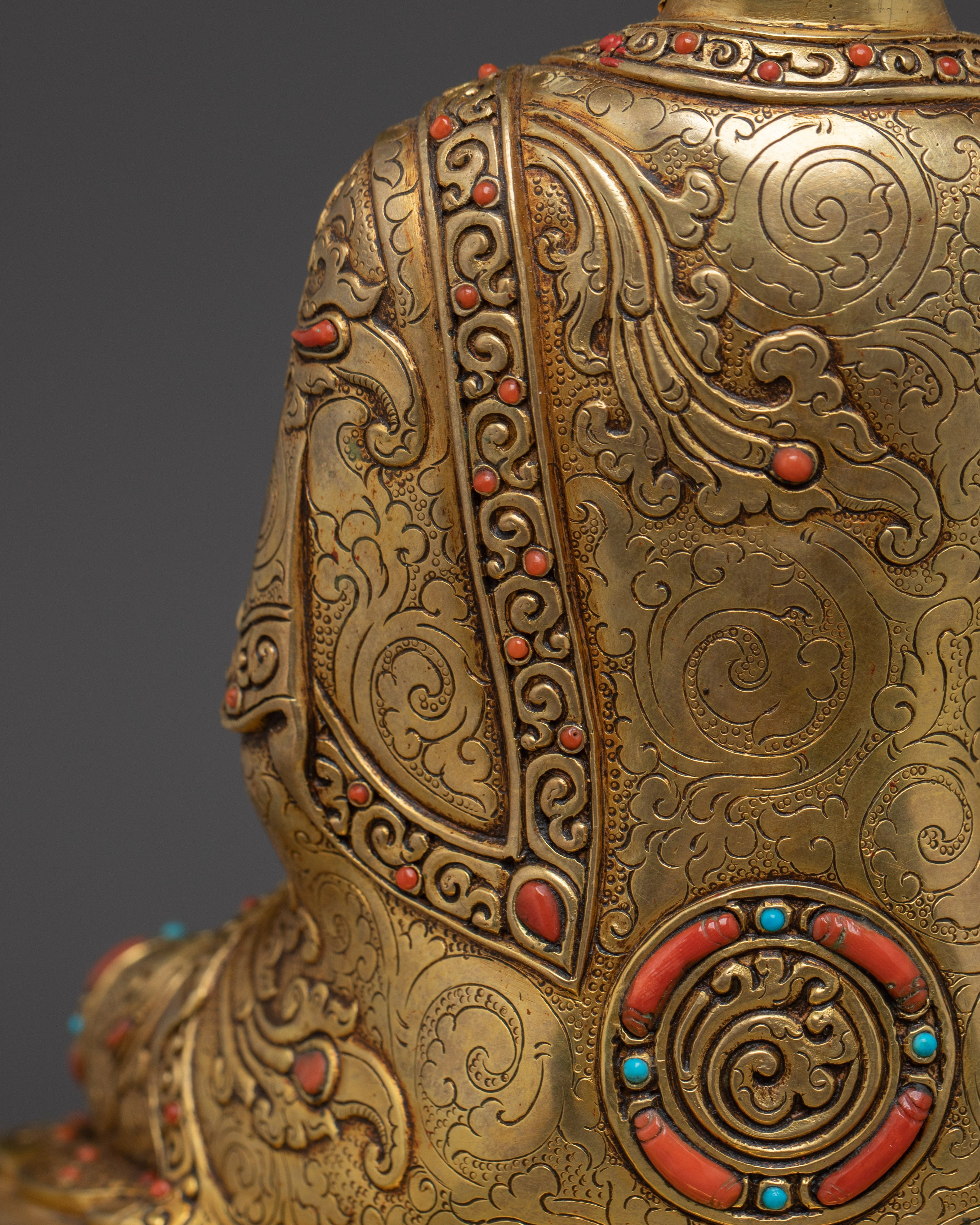 Gold Gilded Copper Shakyamuni Buddha | Buddhist Art for Shrine