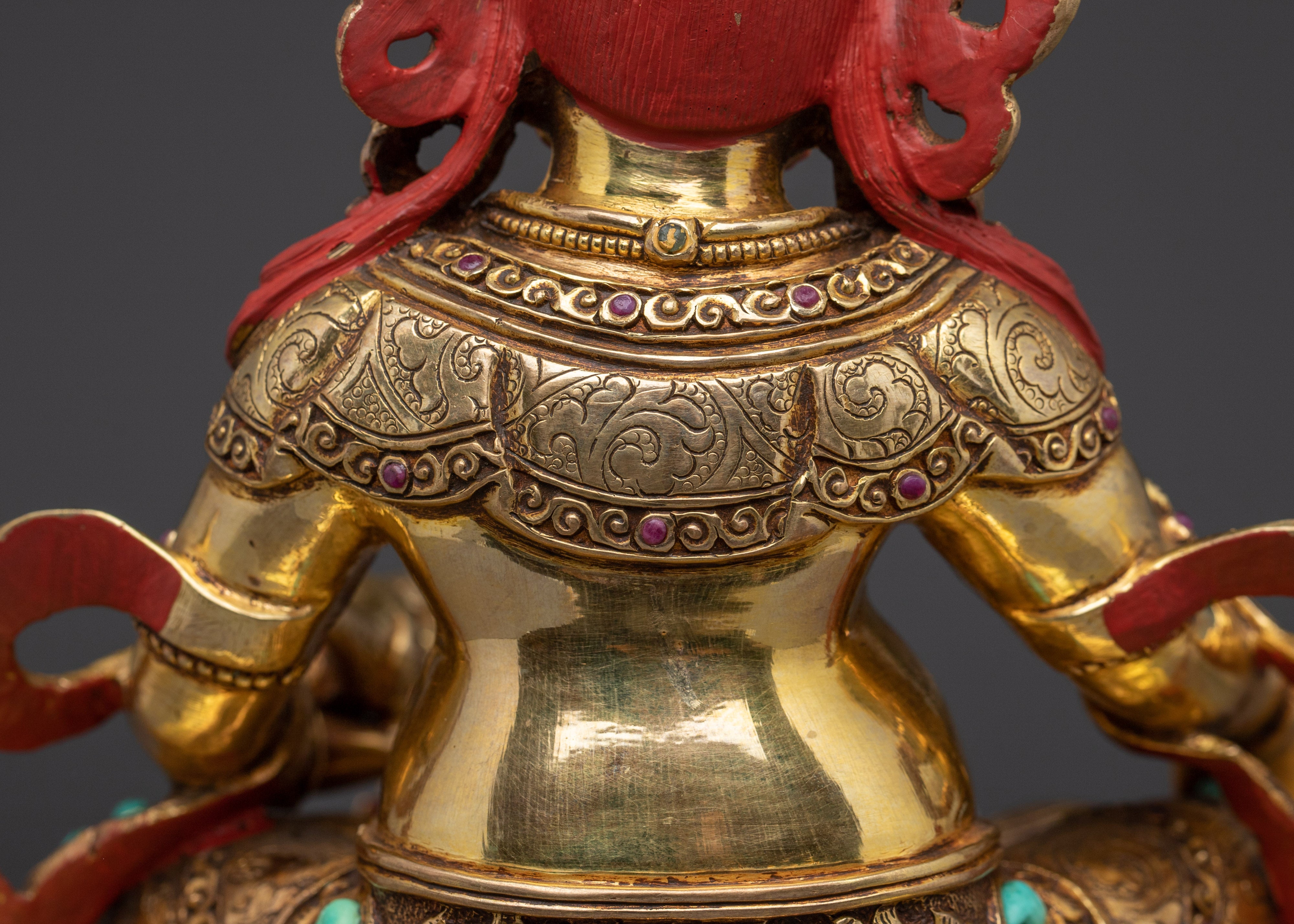 Spiritual Wealth Guardian Dzambhala Statue | Handcrafted Nepalese Art