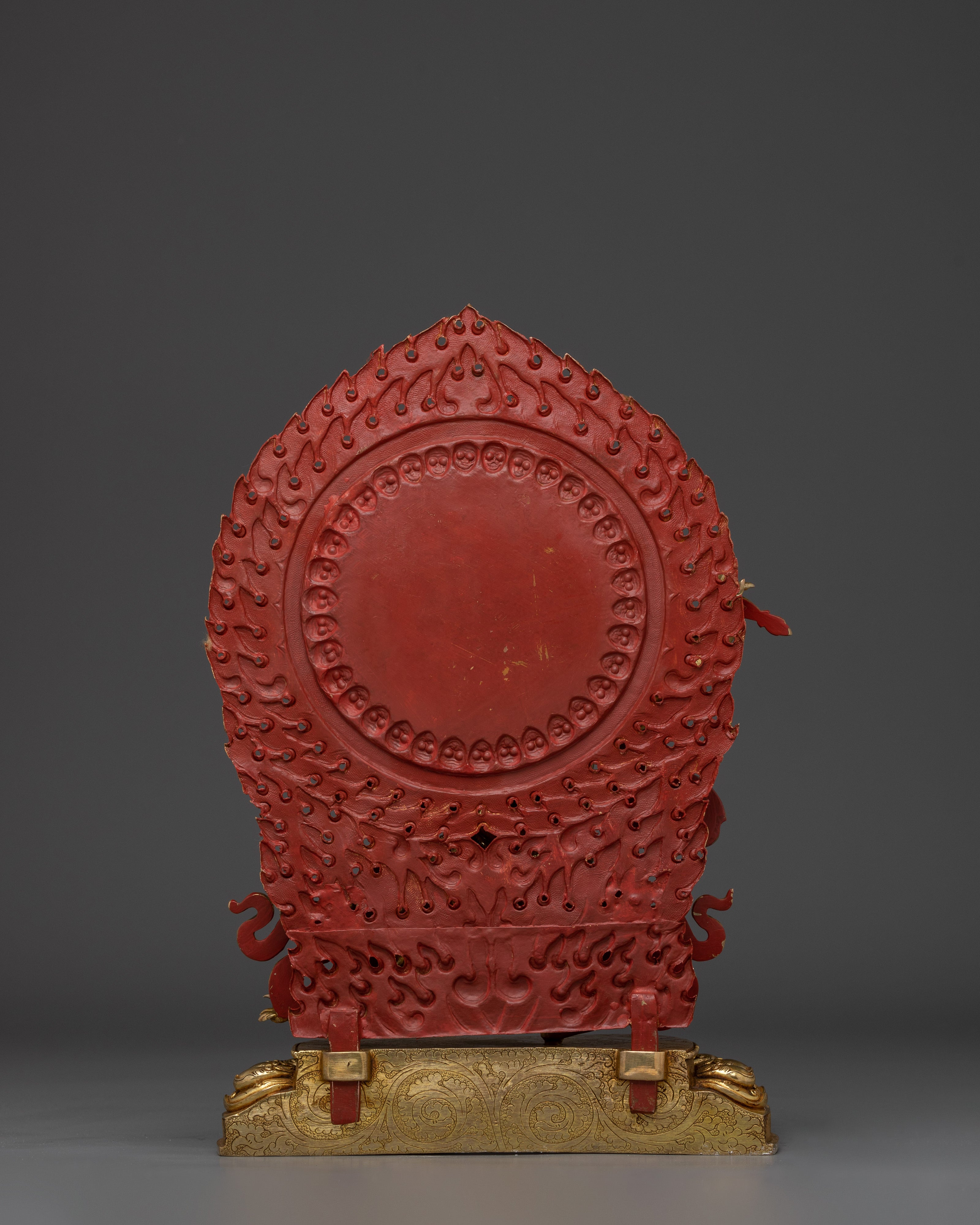 Handcrafted Black Manjushri Statue | 24K Gold Gilded Copper for Wisdom & Protection